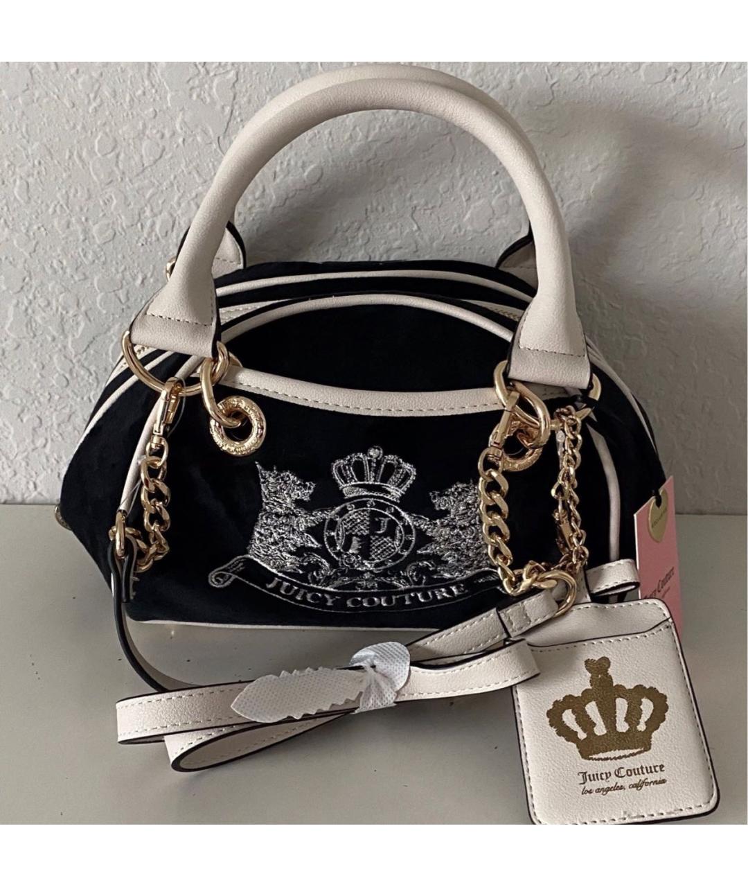 JUICY COUTURE Черная сумка с короткими ручками, фото 5