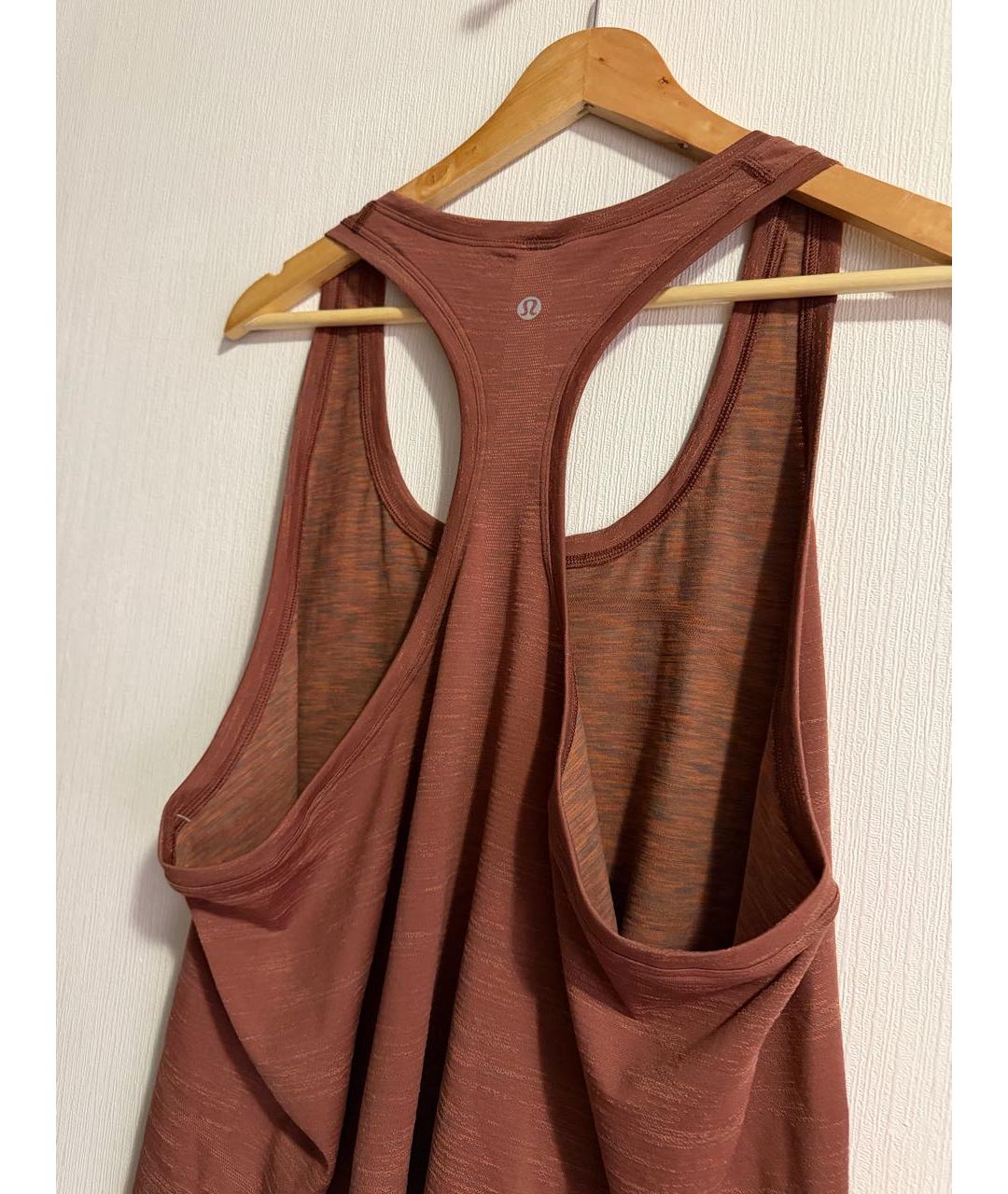 Lululemon Коричневая нейлоновая майка, фото 8