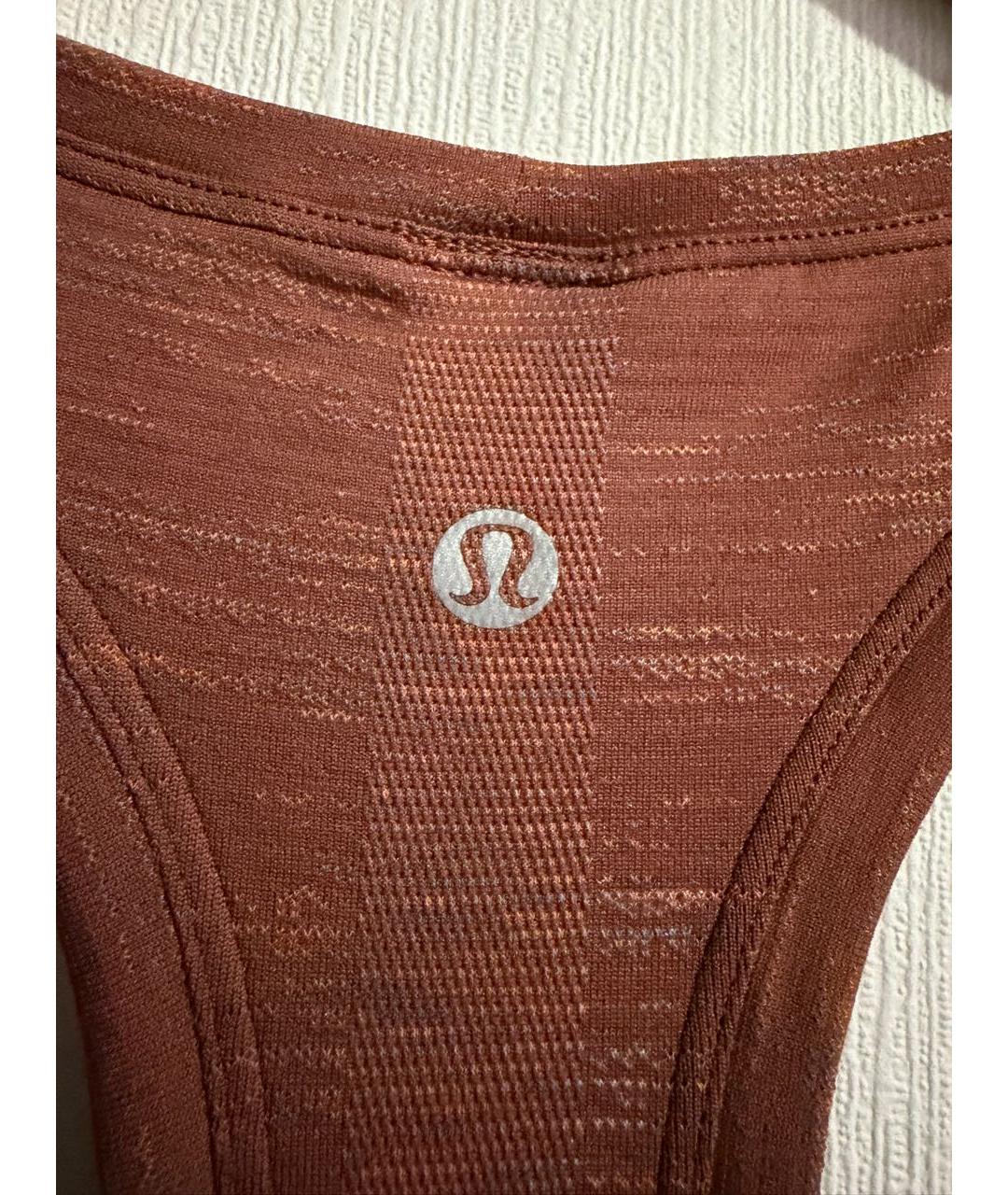 Lululemon Коричневая нейлоновая майка, фото 6
