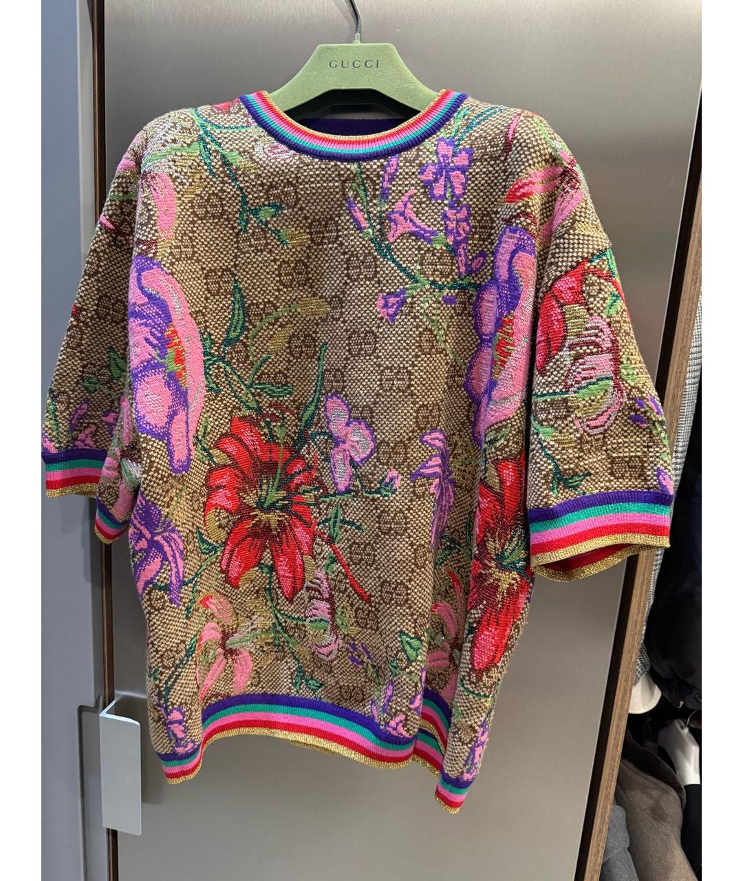 GUCCI Мульти шерстяной джемпер / свитер, фото 4