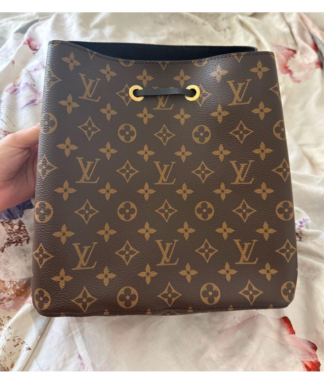 LOUIS VUITTON Коричневая сумка через плечо из канвы, фото 9
