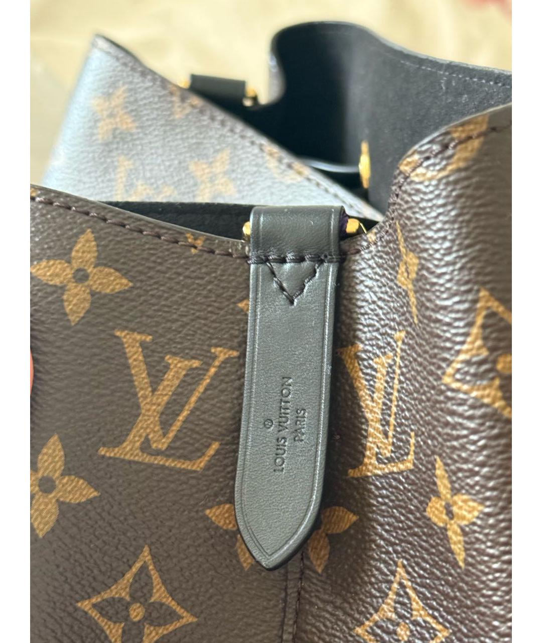 LOUIS VUITTON Коричневая сумка через плечо из канвы, фото 4
