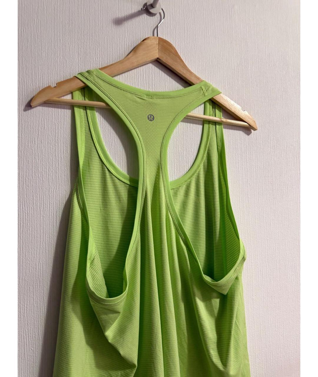 Lululemon Салатовая нейлоновая майка, фото 8