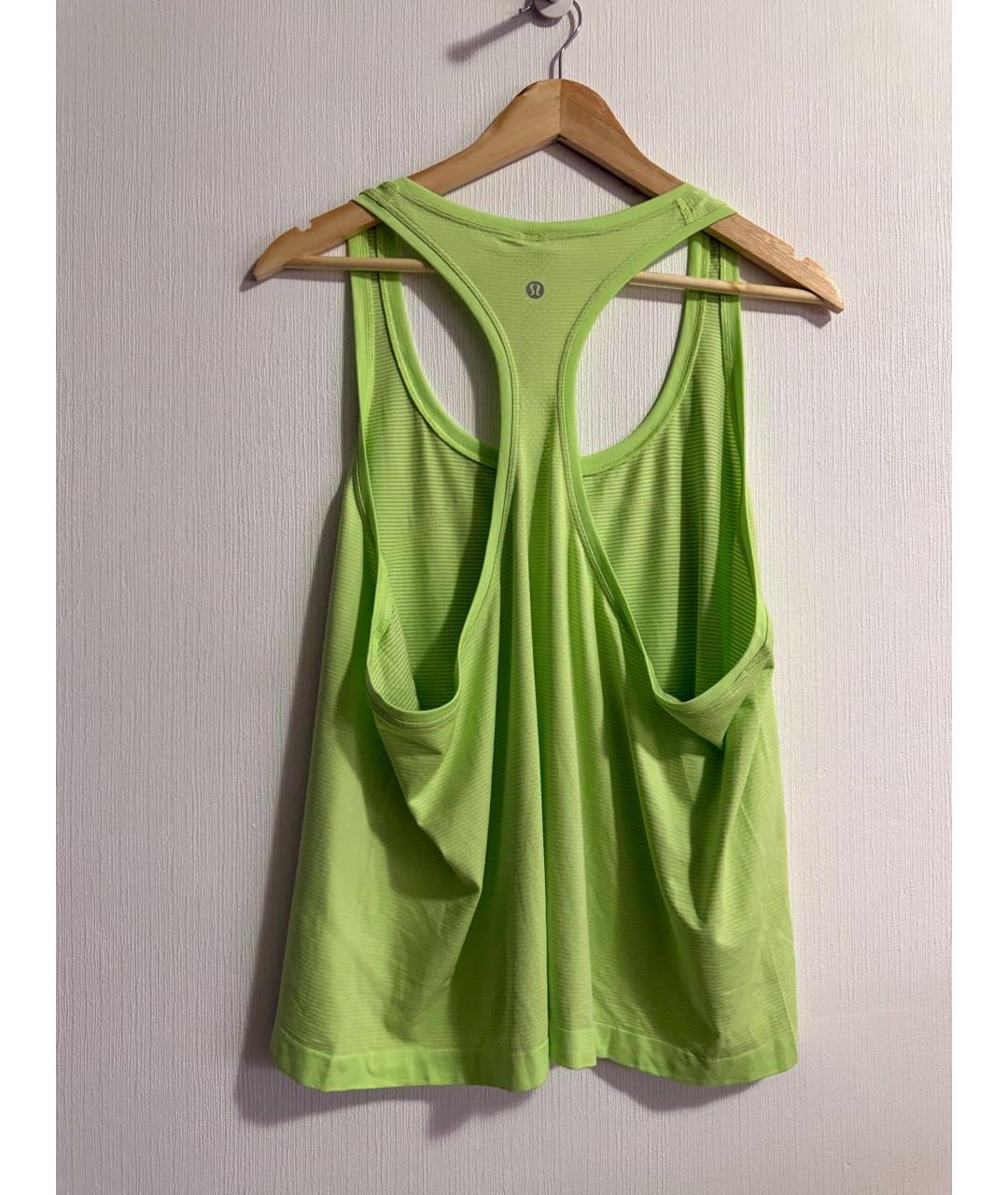 Lululemon Салатовая нейлоновая майка, фото 2