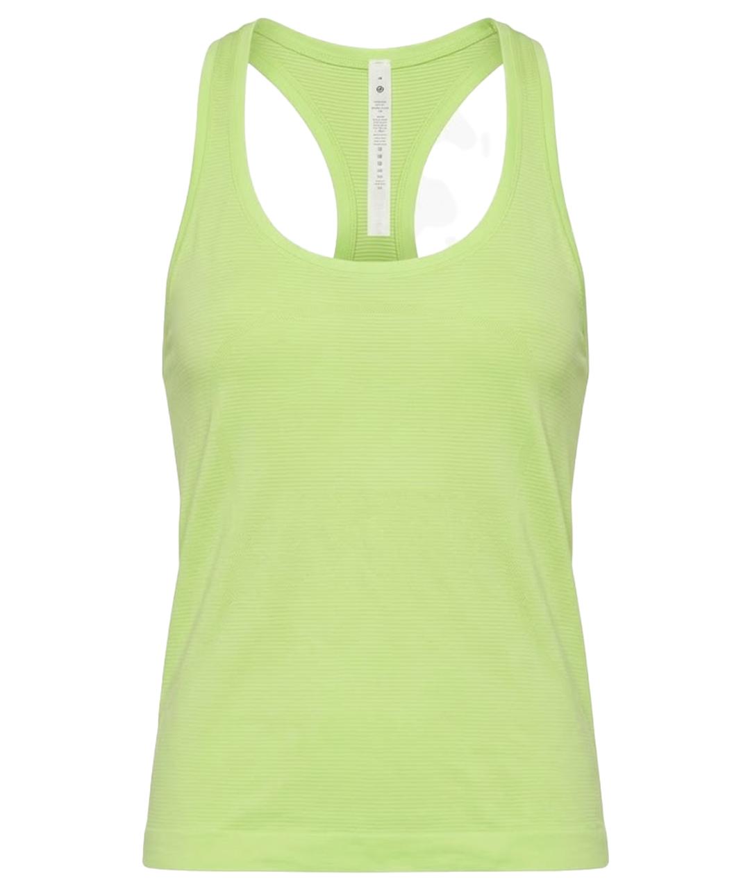 Lululemon Салатовая нейлоновая майка, фото 1