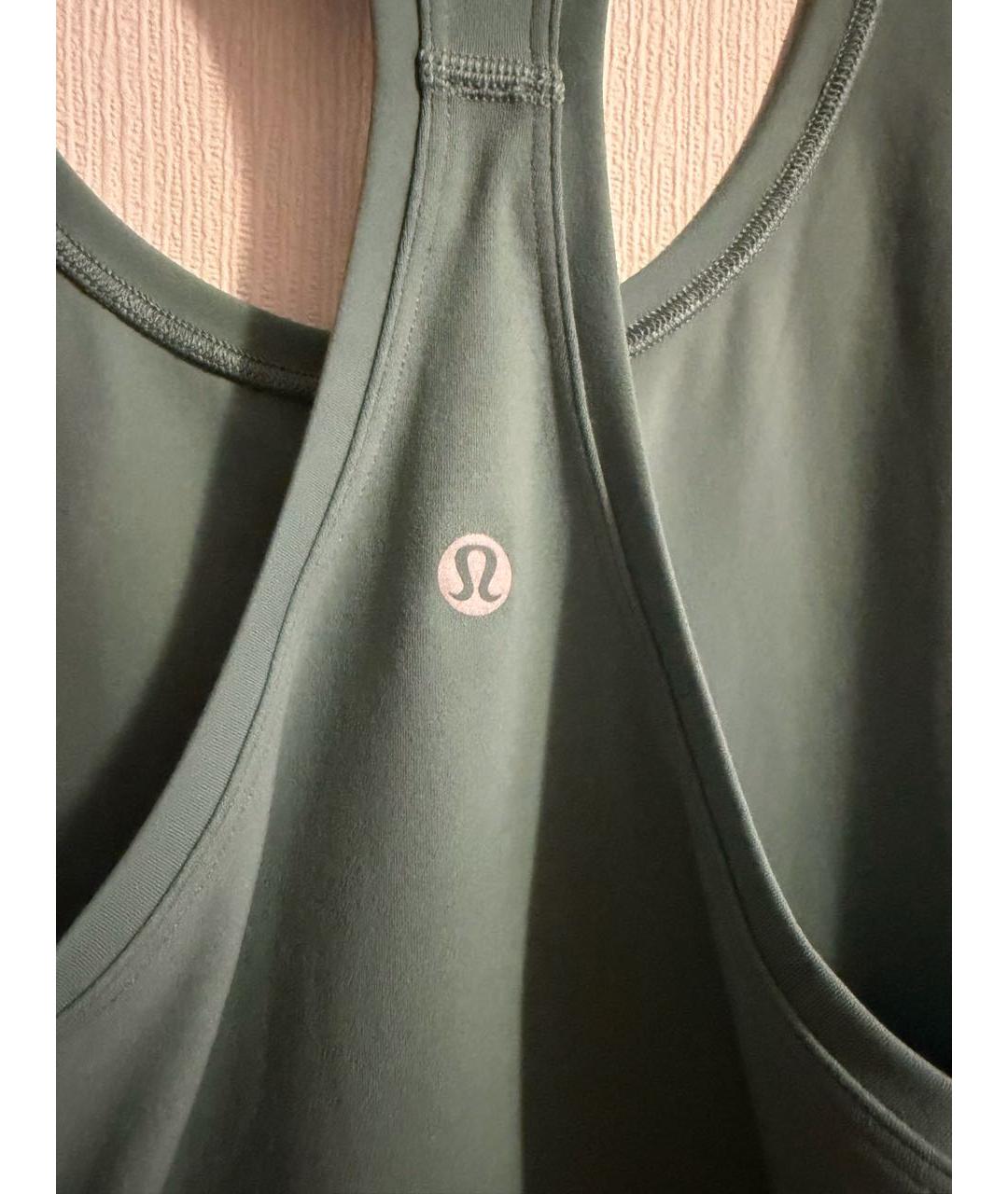 Lululemon Зеленая нейлоновая майка, фото 6