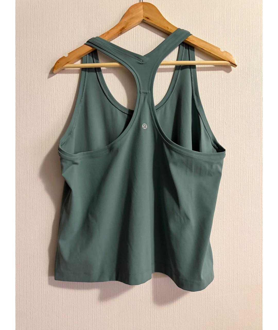 Lululemon Зеленая нейлоновая майка, фото 2