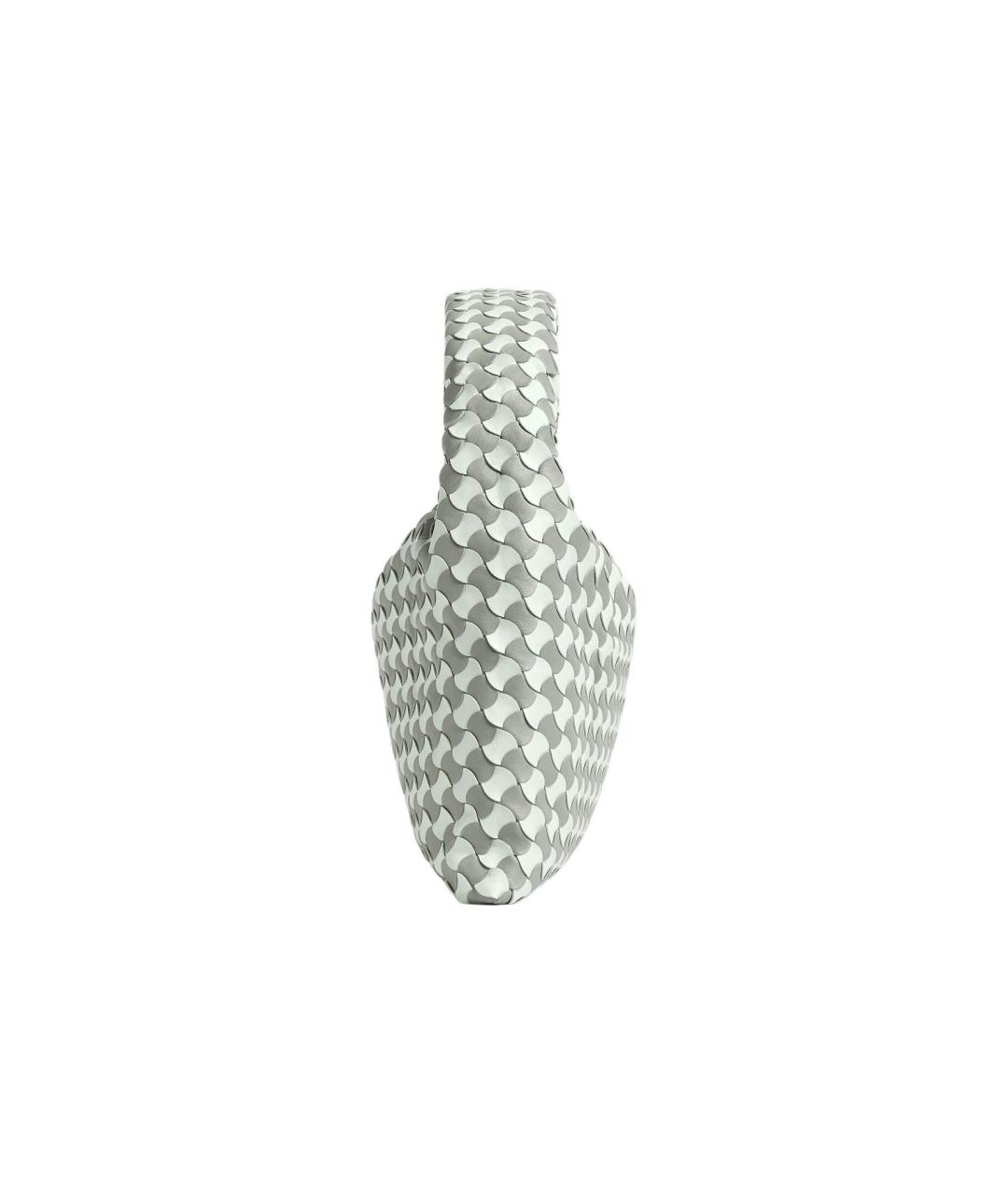 BOTTEGA VENETA Серая кожаная сумка через плечо, фото 2