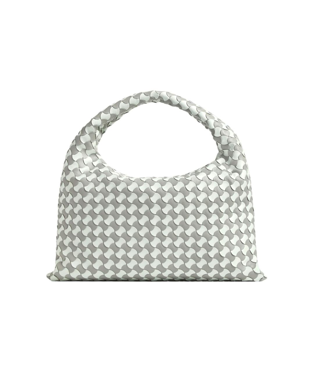 BOTTEGA VENETA Серая кожаная сумка через плечо, фото 3