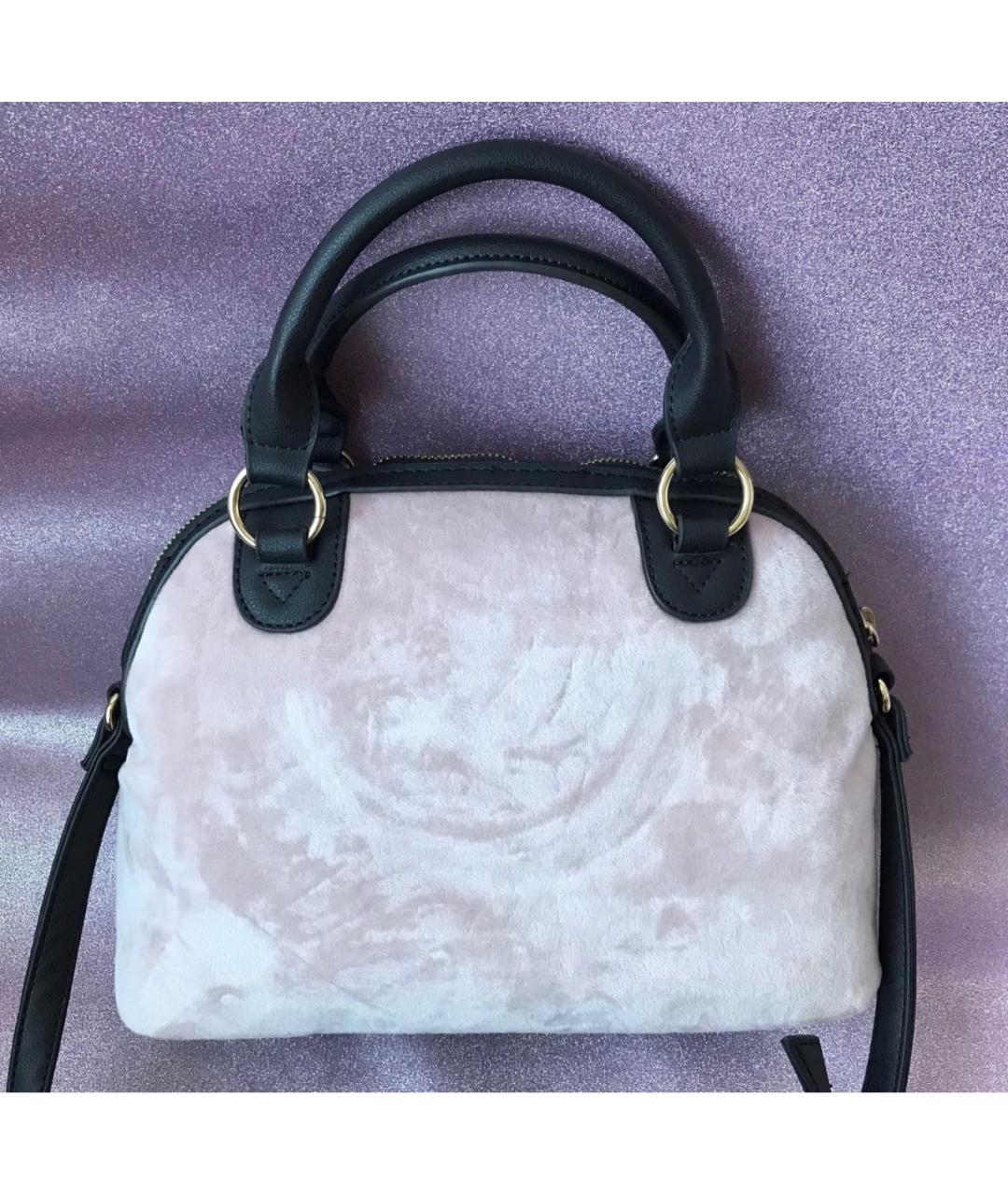 JUICY COUTURE Розовая бархатная сумка с короткими ручками, фото 3
