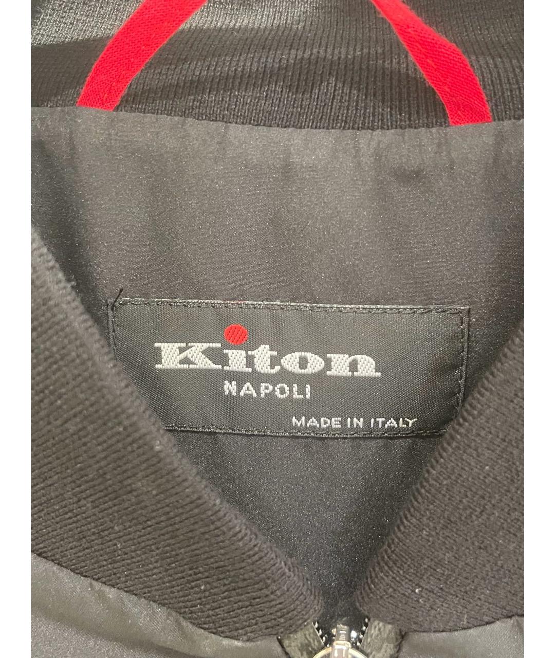 KITON Черная куртка, фото 4