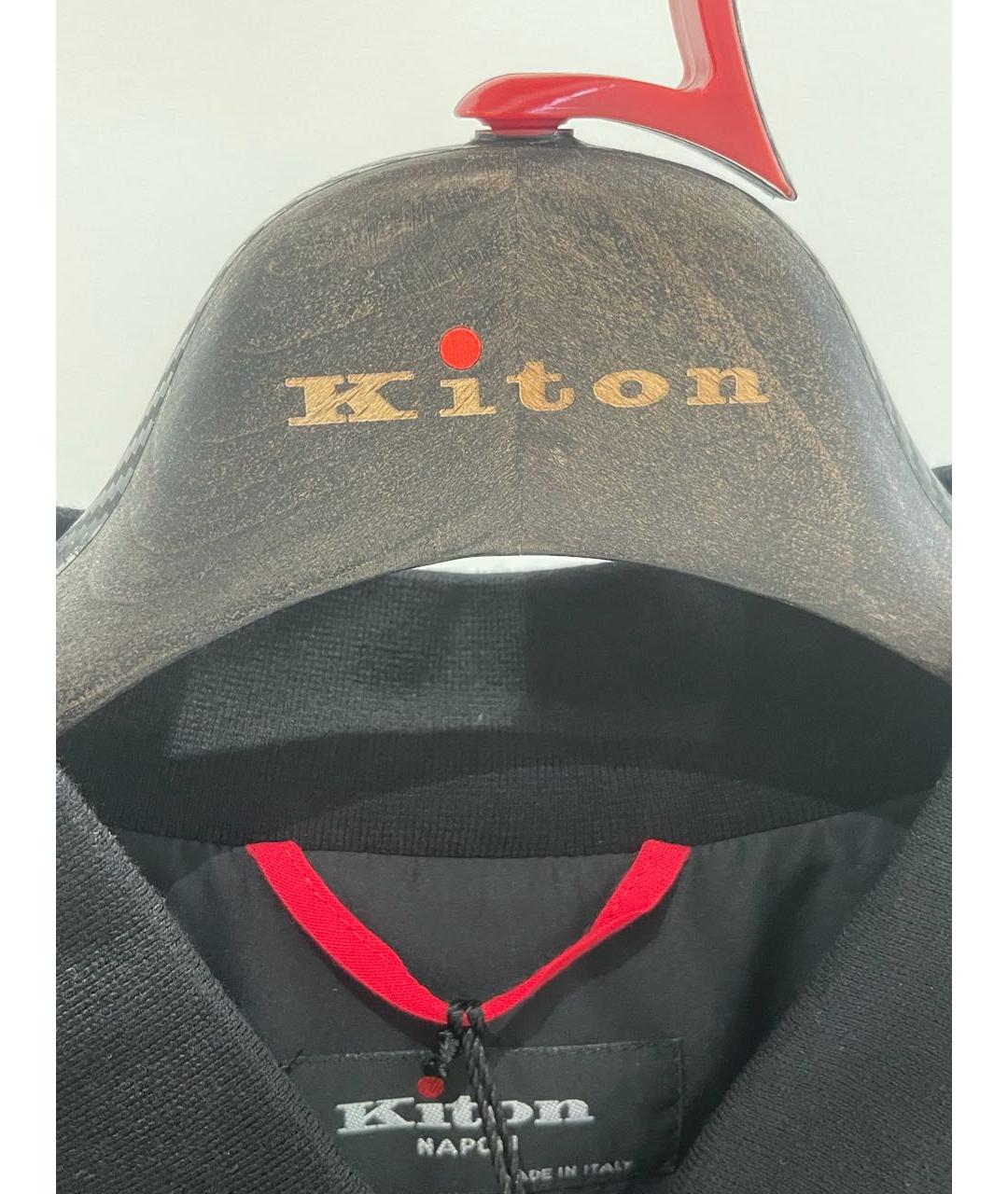 KITON Черная куртка, фото 5
