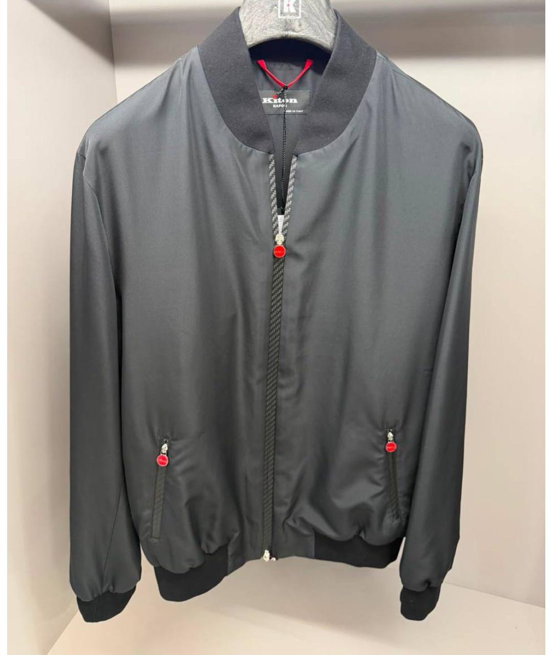KITON Черная куртка, фото 9