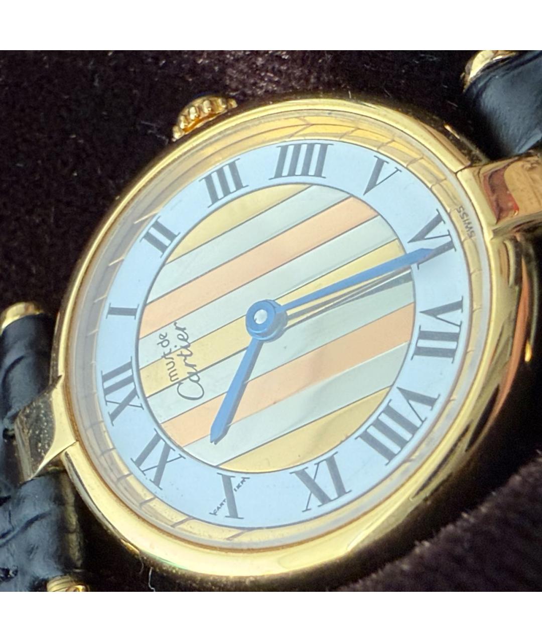 CARTIER Мульти позолоченные часы, фото 4