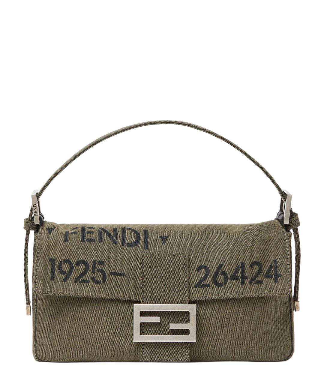 FENDI Зеленая сумка тоут, фото 1