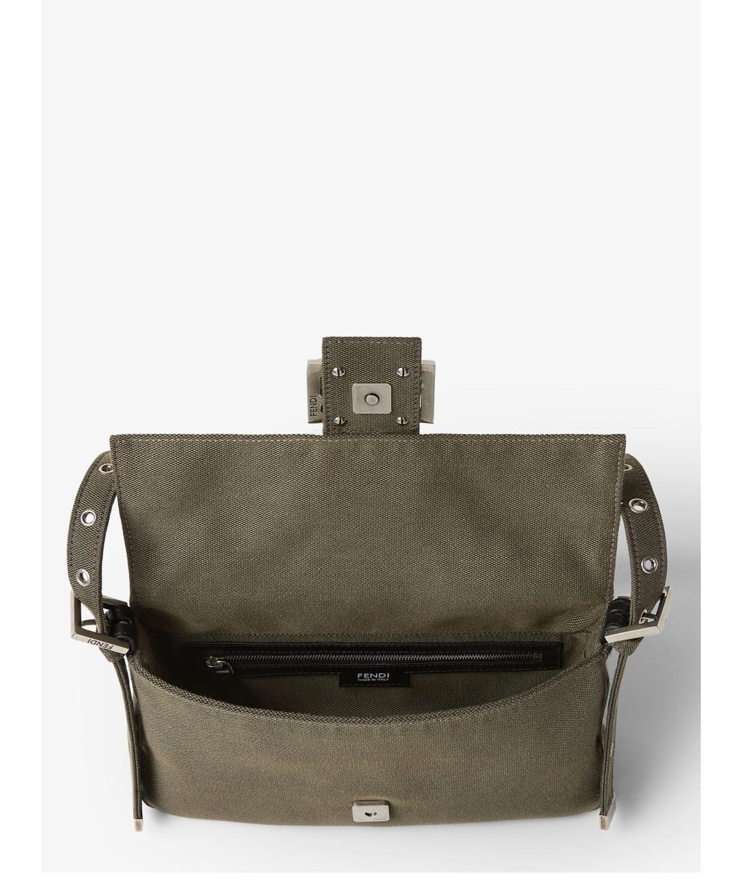 FENDI Зеленая сумка тоут, фото 4
