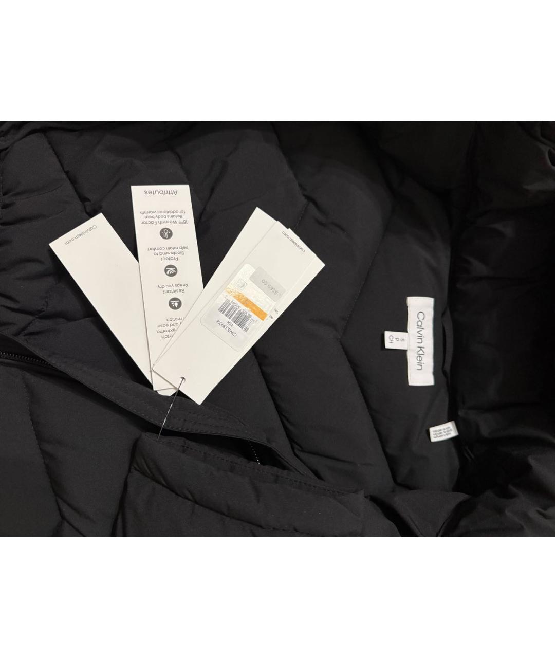 CALVIN KLEIN Черная нейлоновая куртка, фото 3