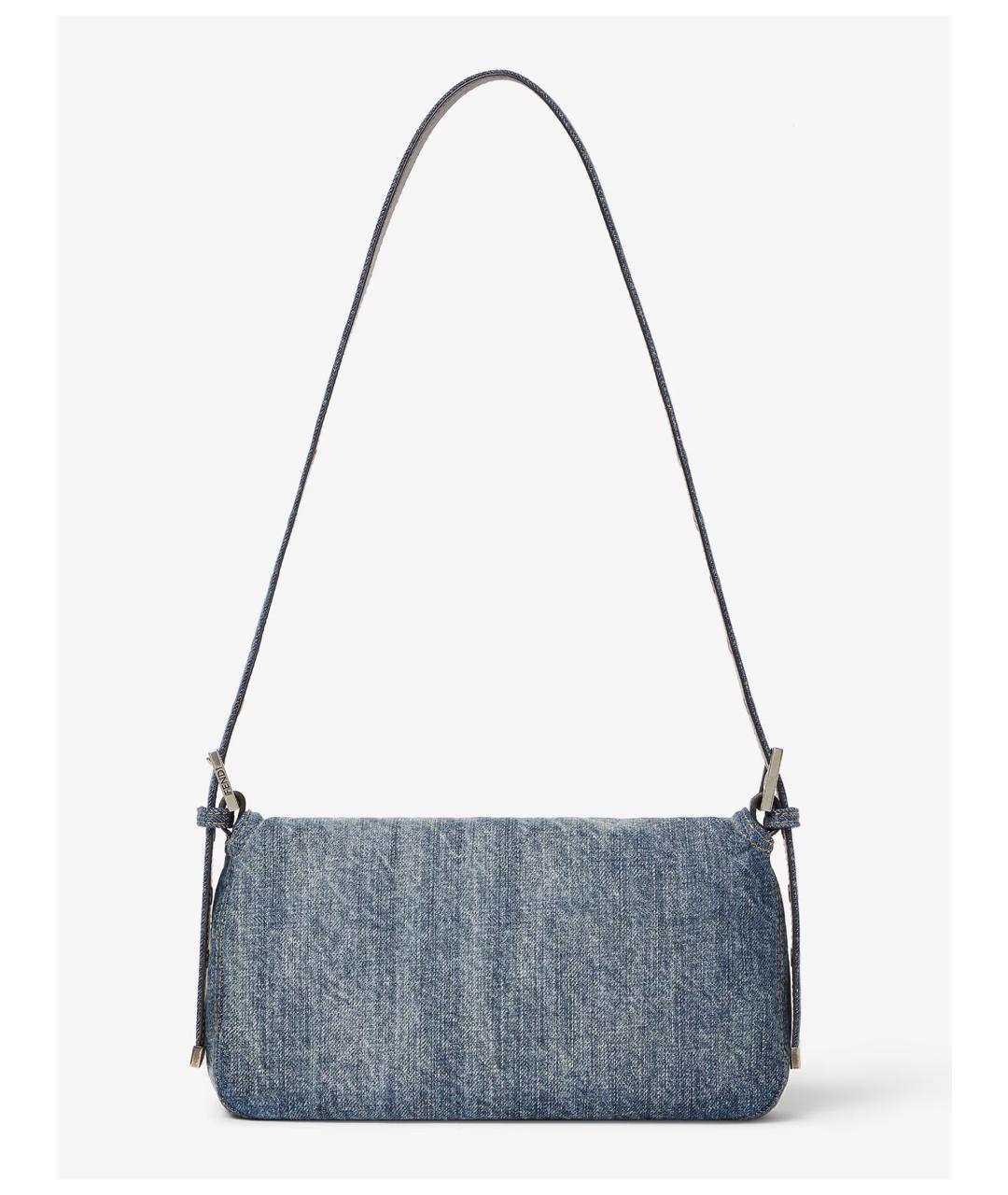 FENDI Синяя хлопковая сумка через плечо, фото 5