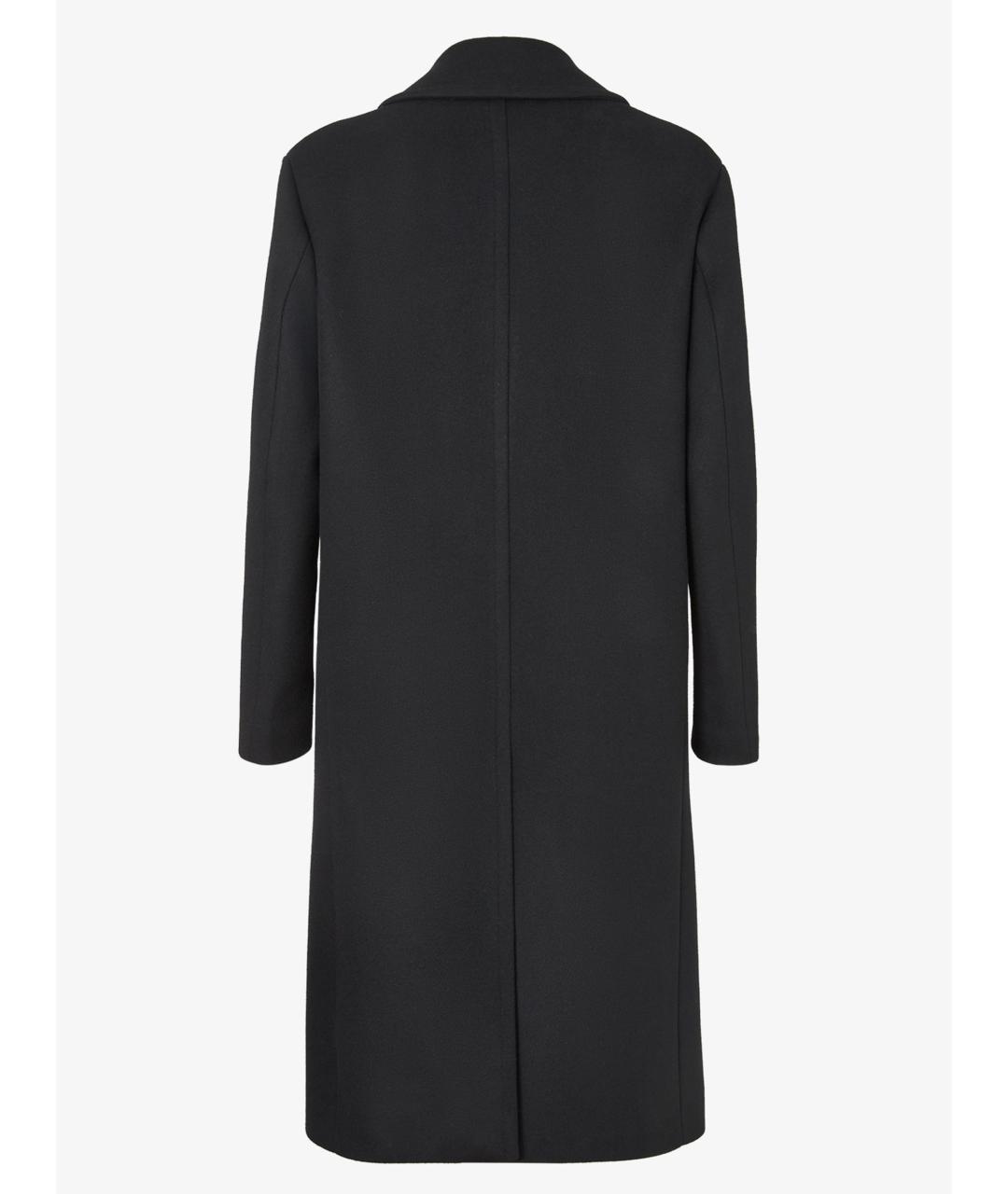 FENDI Черное шерстяное пальто, фото 3