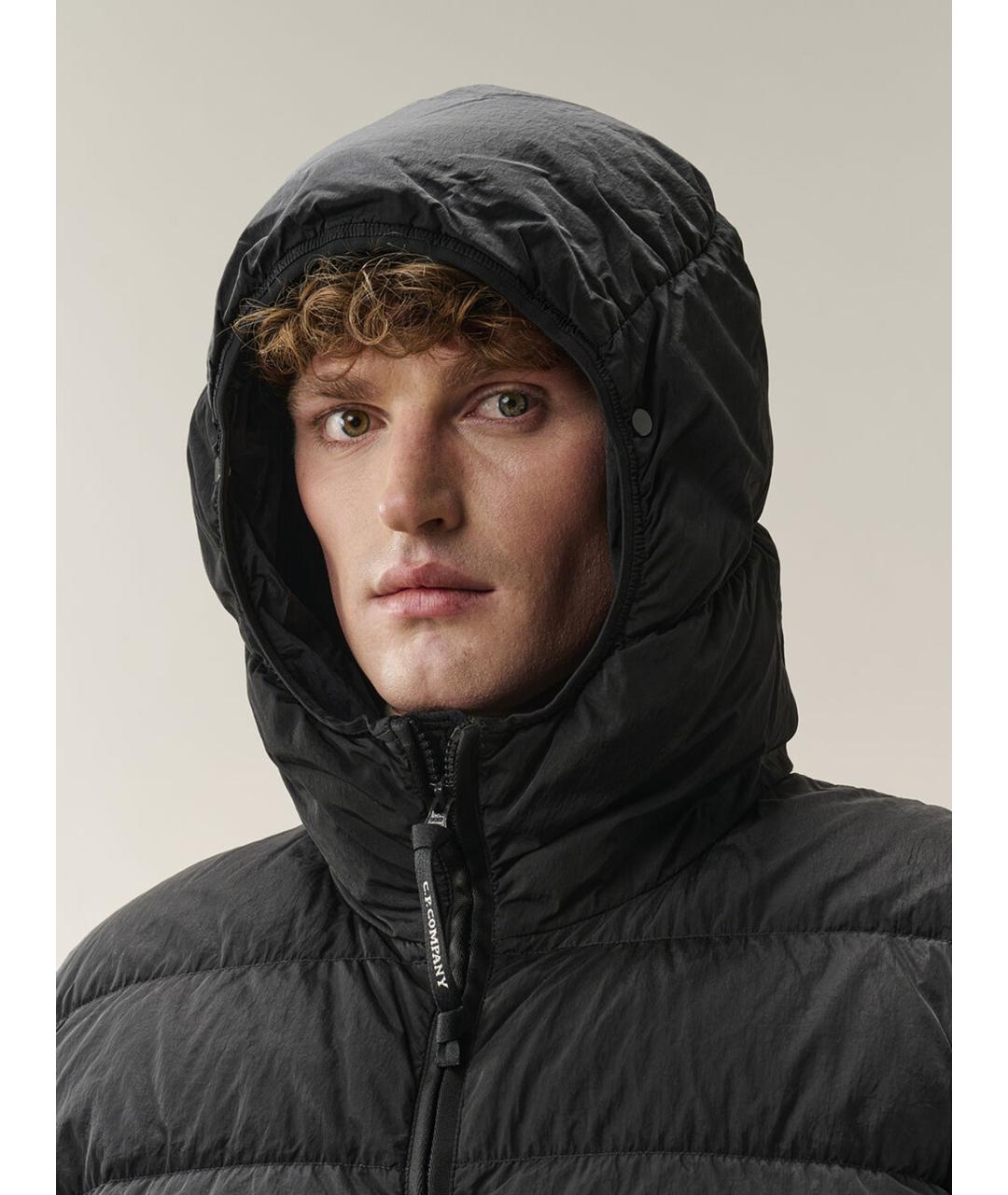 CP COMPANY Черный полиамидовый пуховик, фото 5