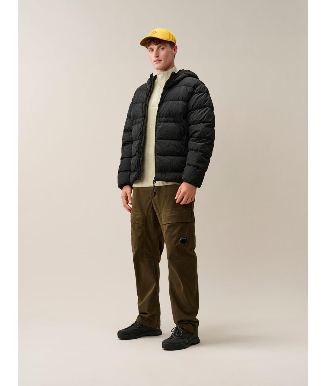 CP COMPANY Черный полиамидовый пуховик, фото 7