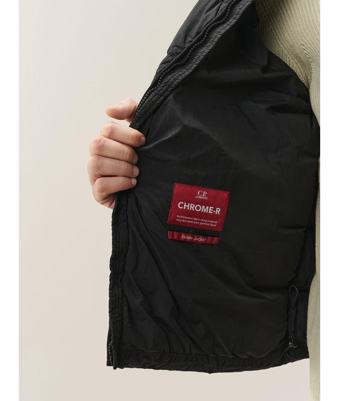 CP COMPANY Черный полиамидовый пуховик, фото 6