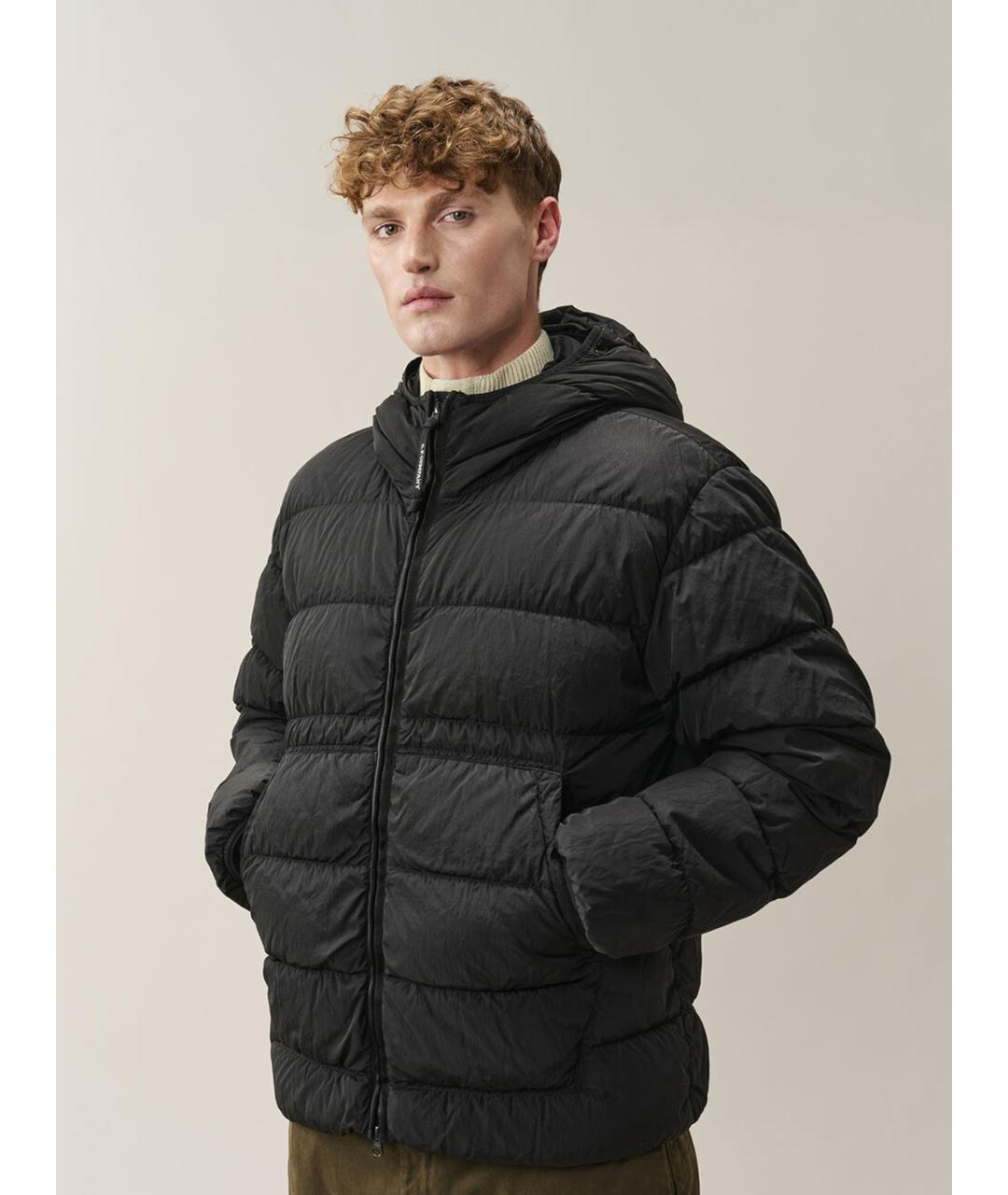 CP COMPANY Черный полиамидовый пуховик, фото 2