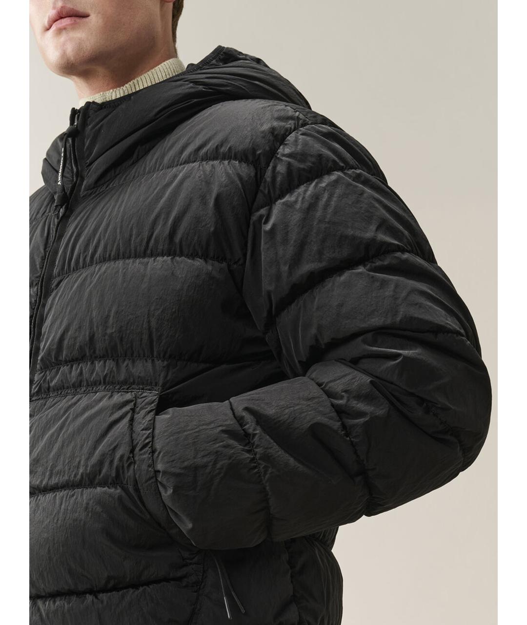 CP COMPANY Черный полиамидовый пуховик, фото 4