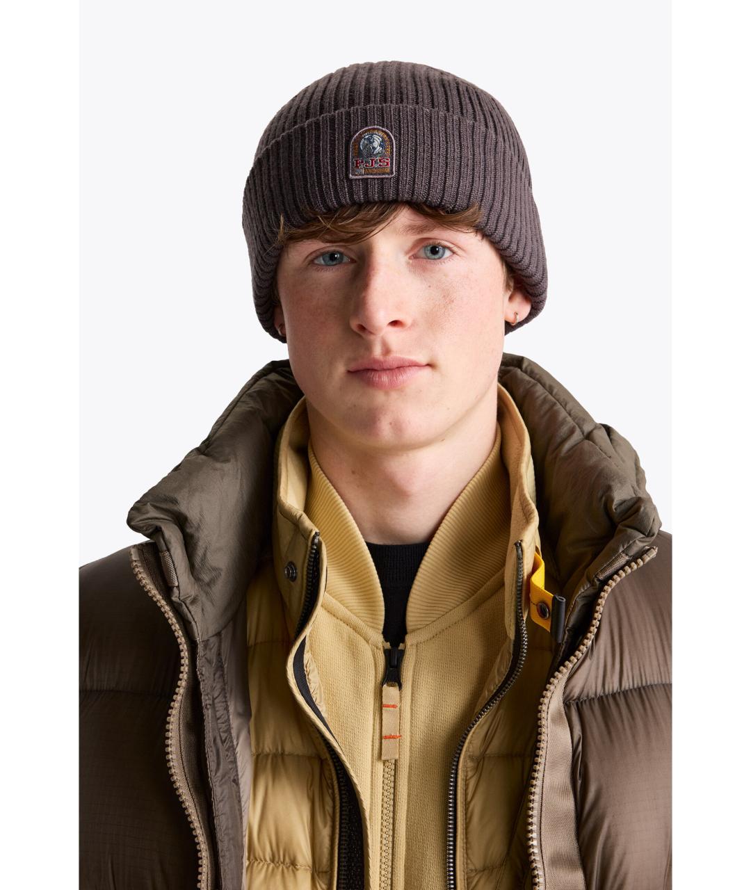 PARAJUMPERS Серая шерстяная шапка, фото 3