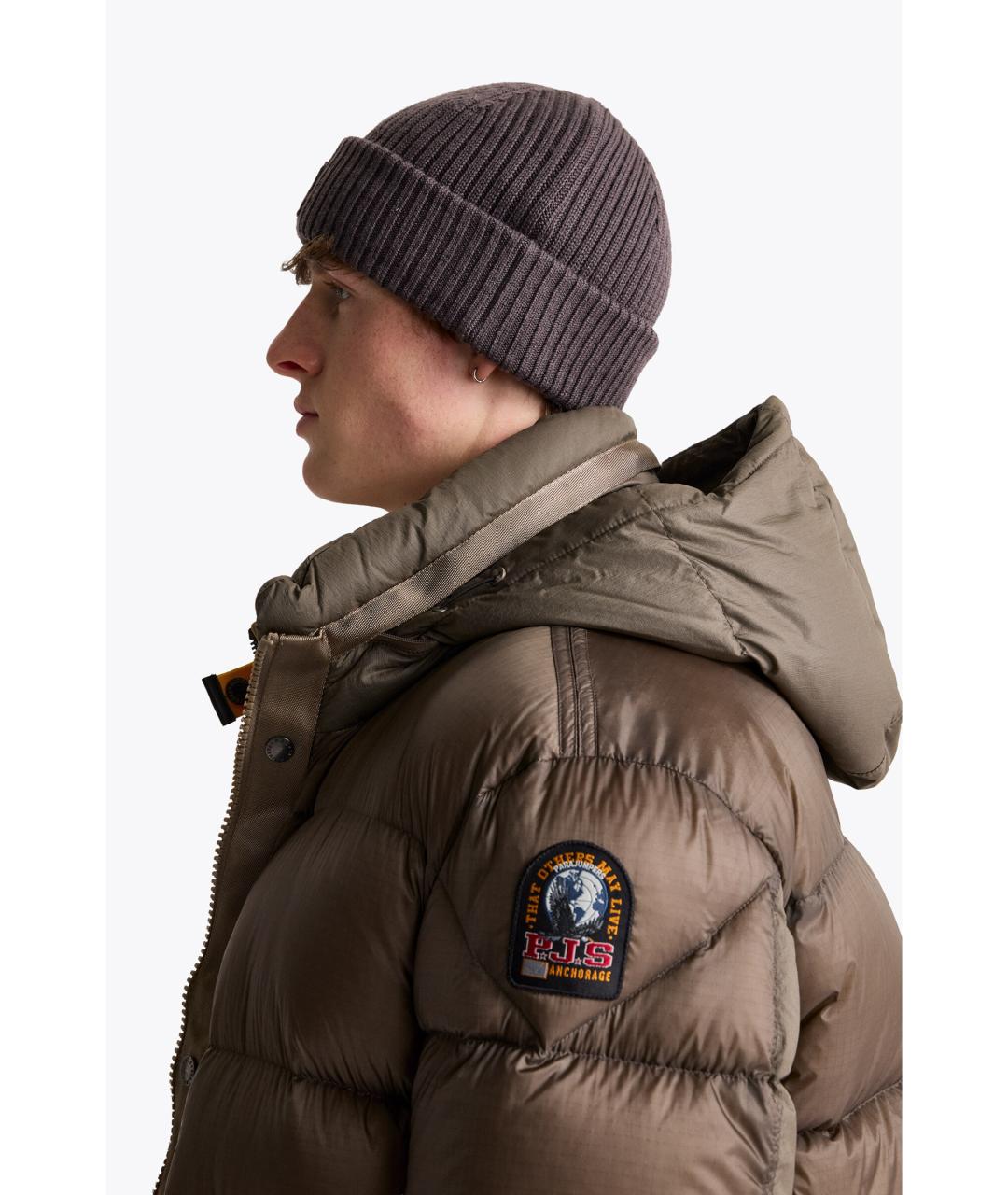 PARAJUMPERS Серая шерстяная шапка, фото 4