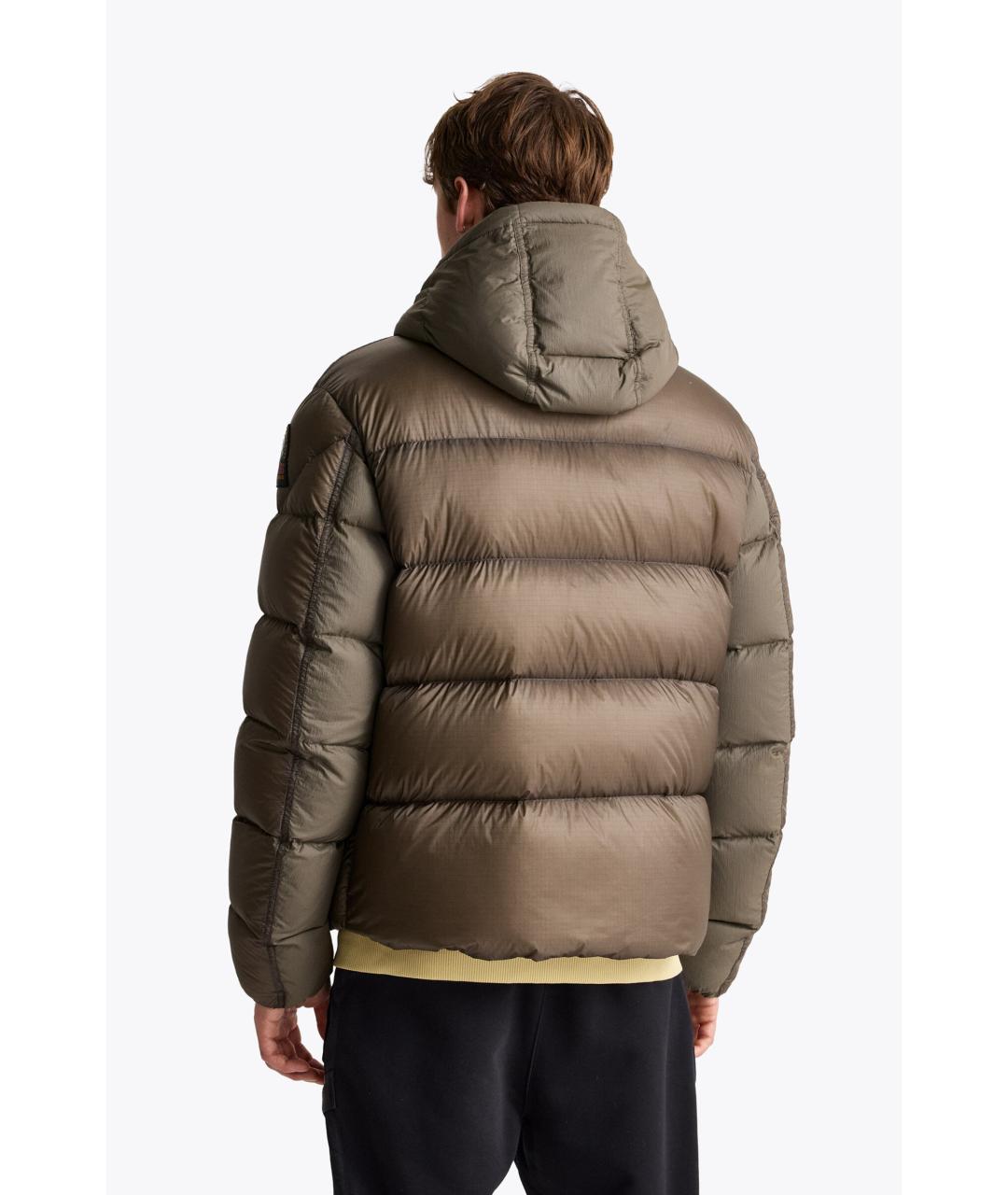 PARAJUMPERS Зеленое полиамидовое пальто, фото 4