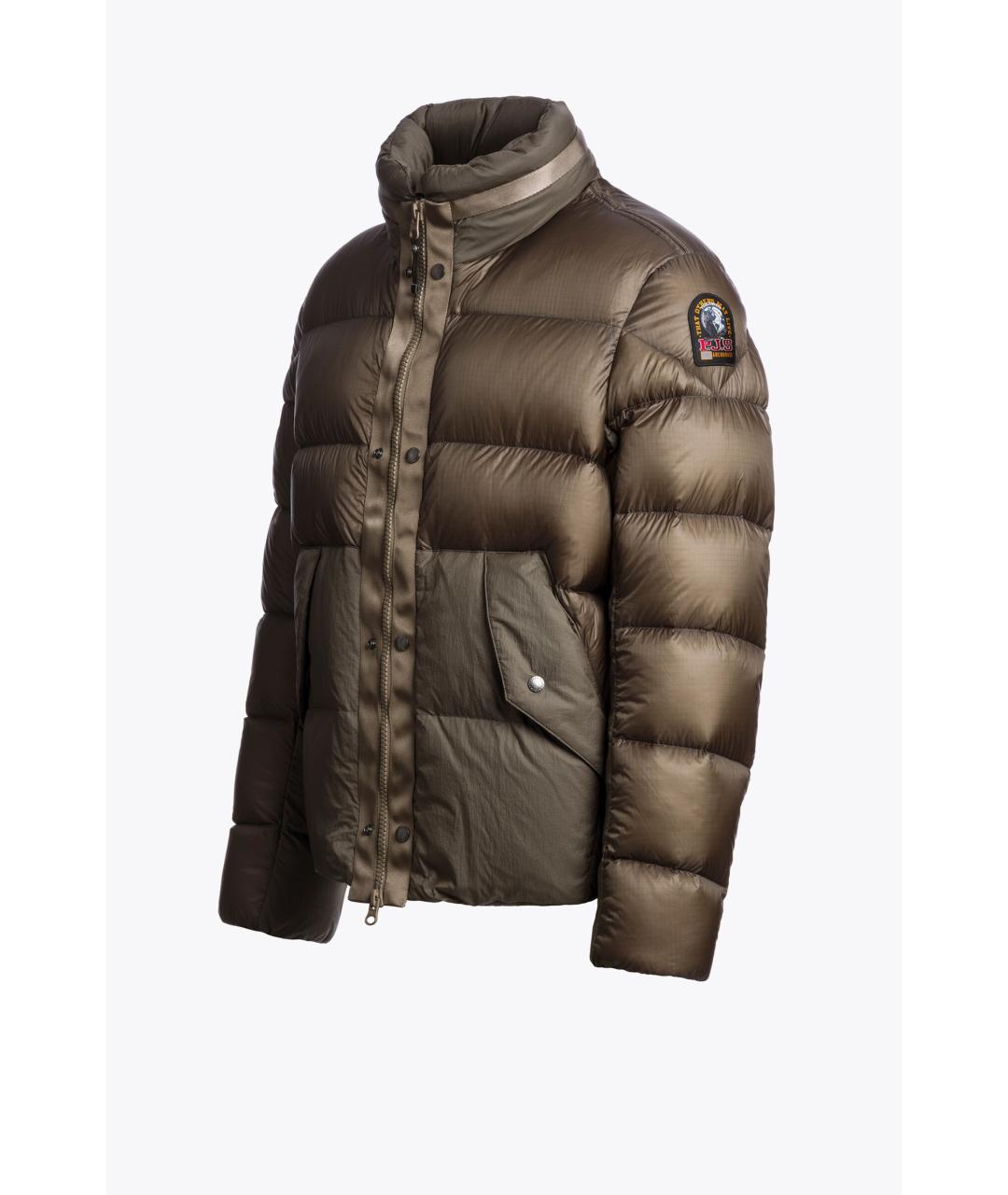 PARAJUMPERS Зеленое полиамидовое пальто, фото 6