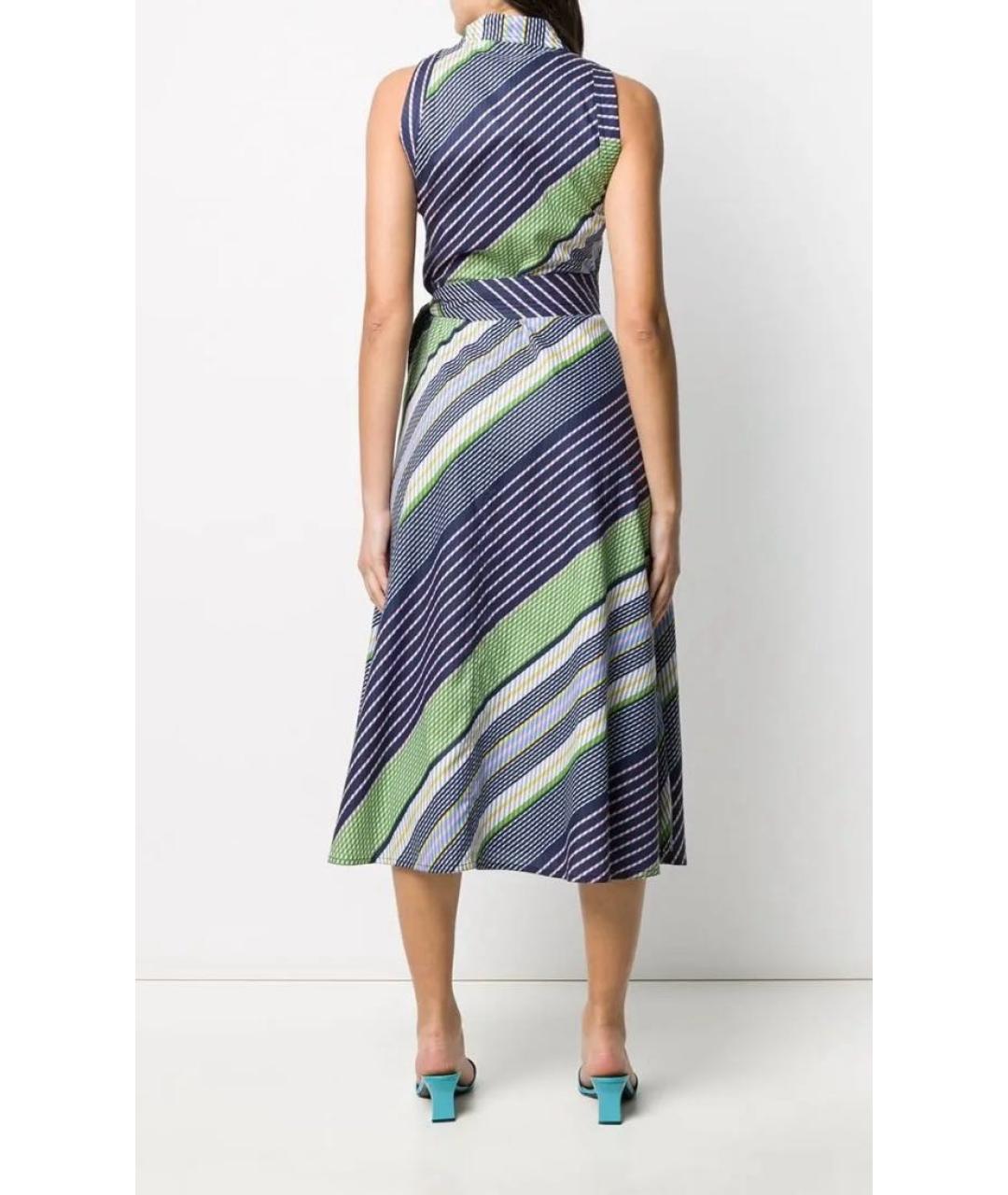TORY BURCH Мульти хлопковое повседневное платье, фото 8