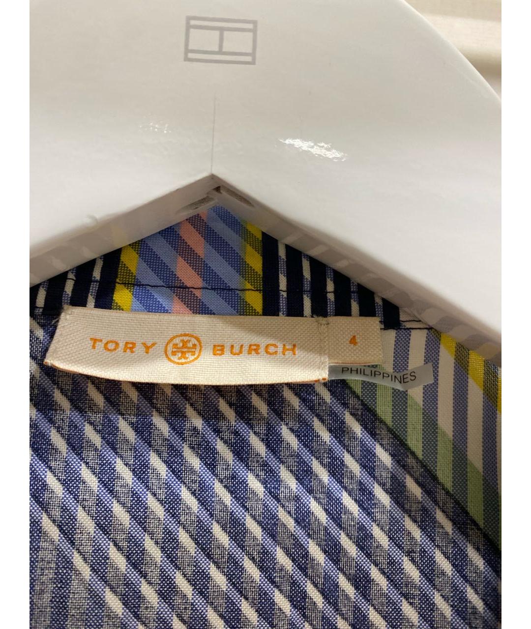 TORY BURCH Мульти хлопковое повседневное платье, фото 7