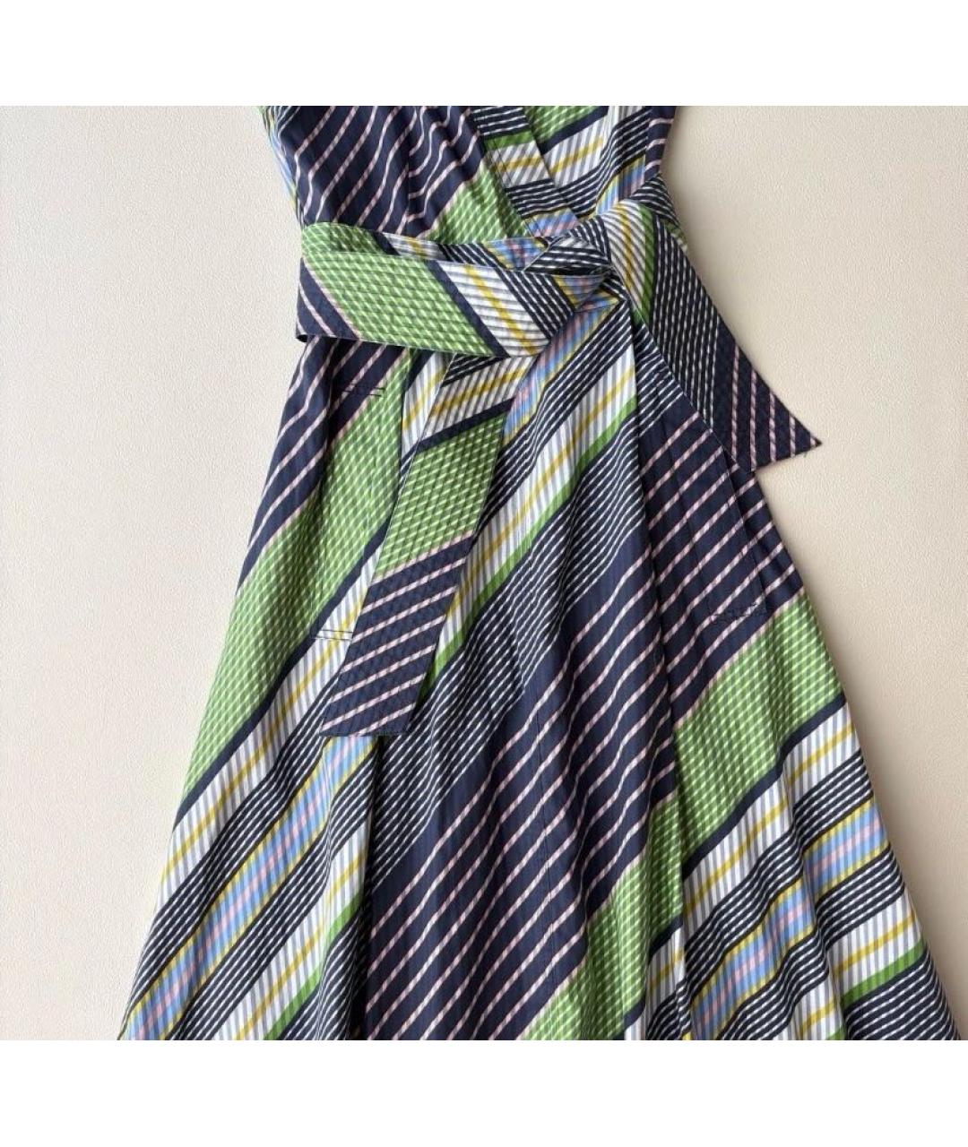 TORY BURCH Мульти хлопковое повседневное платье, фото 4