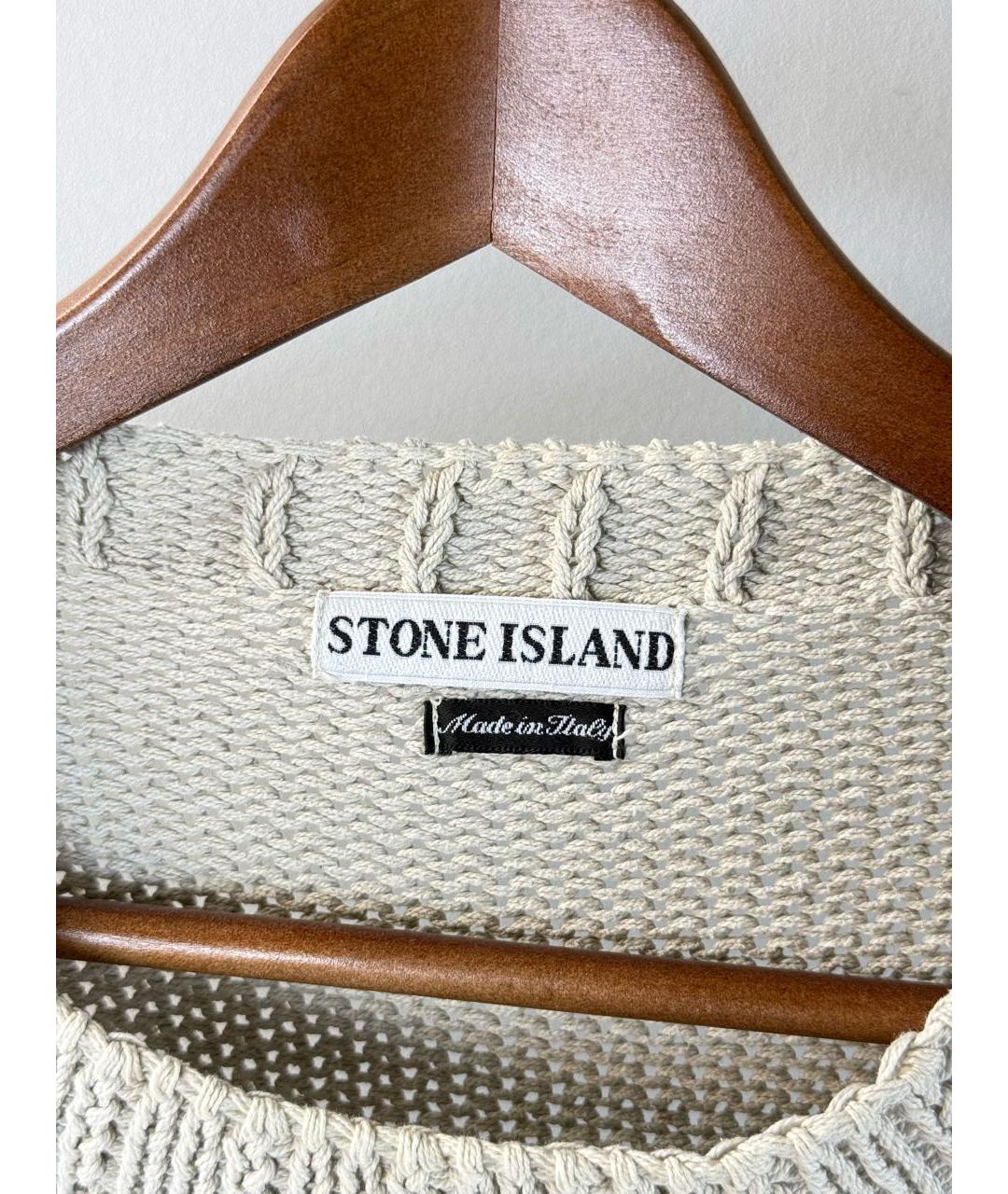 STONE ISLAND Серый хлопковый джемпер / свитер, фото 5