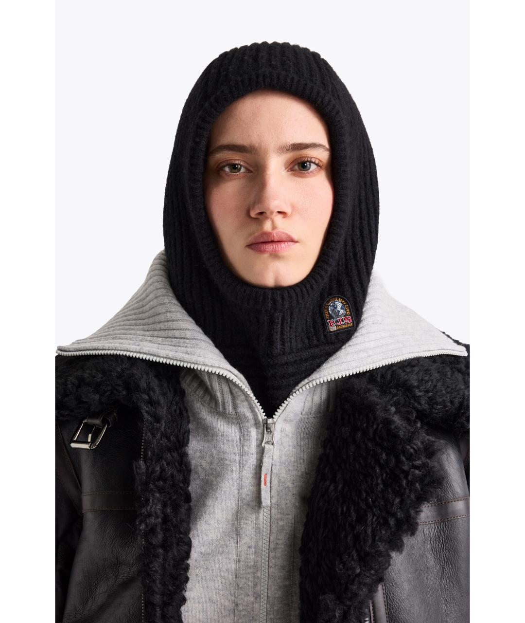 PARAJUMPERS Черная шерстяная шапка, фото 6