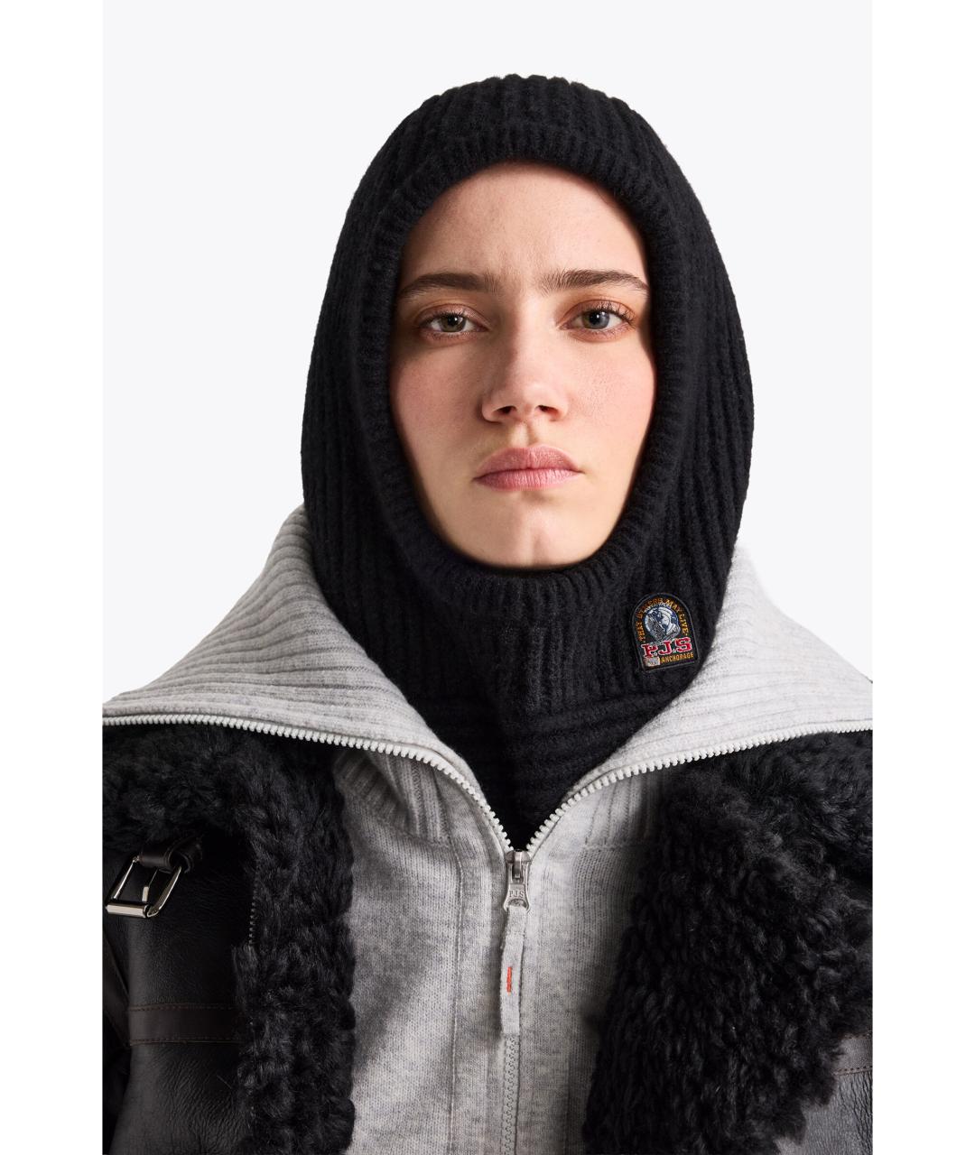 PARAJUMPERS Черная шерстяная шапка, фото 4