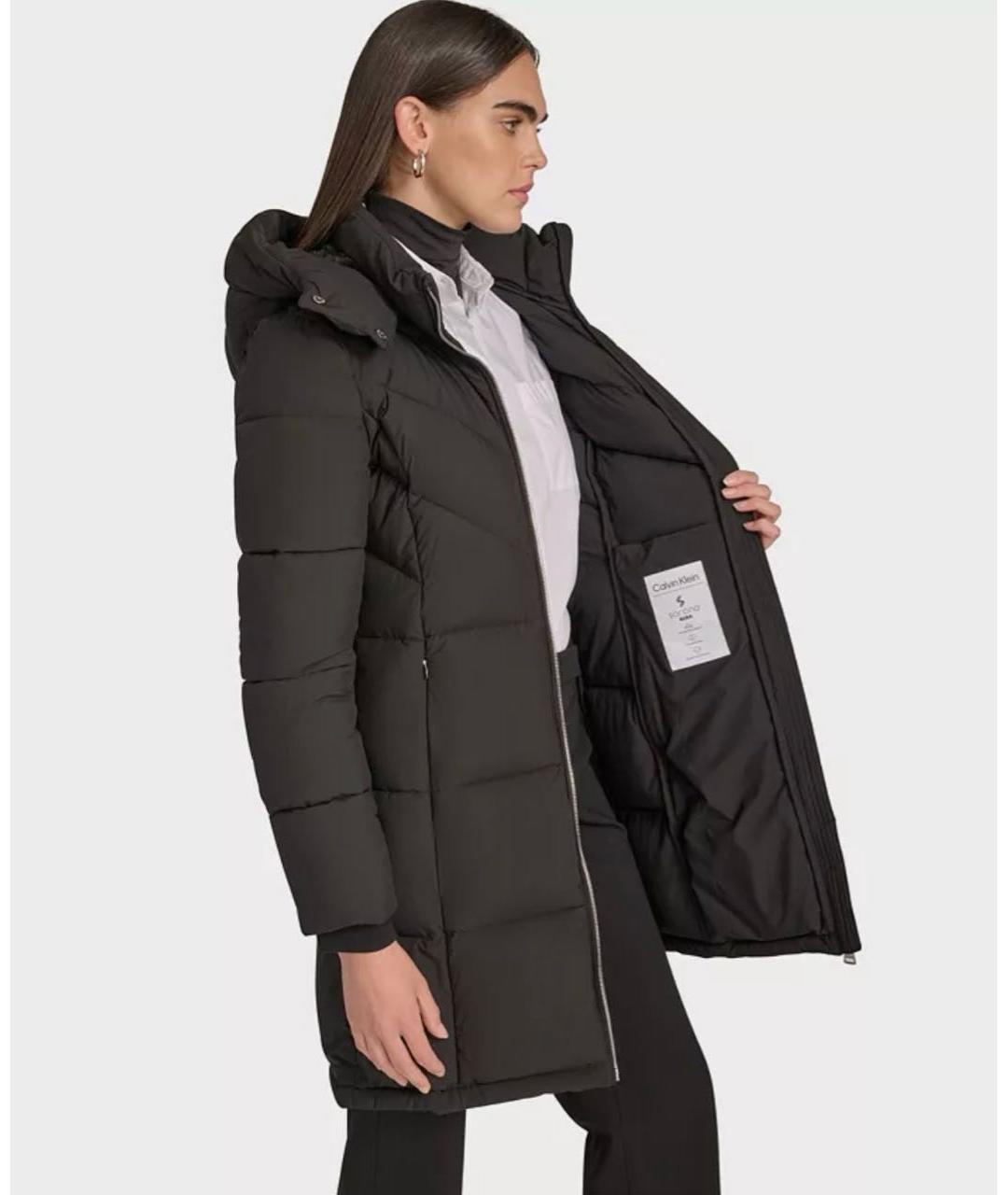 CALVIN KLEIN Черная нейлоновая куртка, фото 8