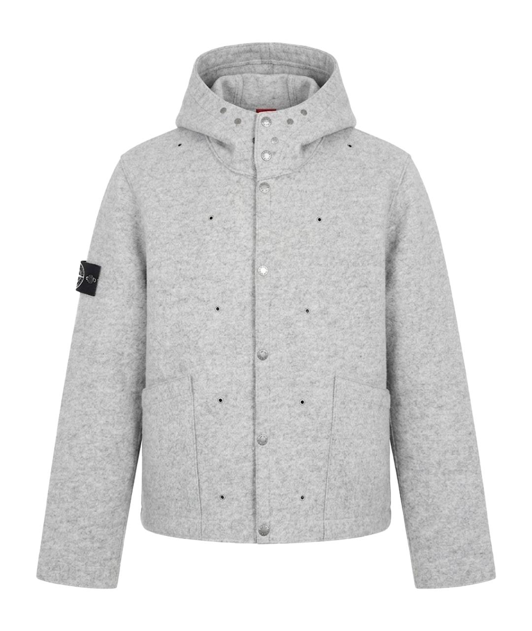 STONE ISLAND Серая полиэстеровая куртка, фото 1