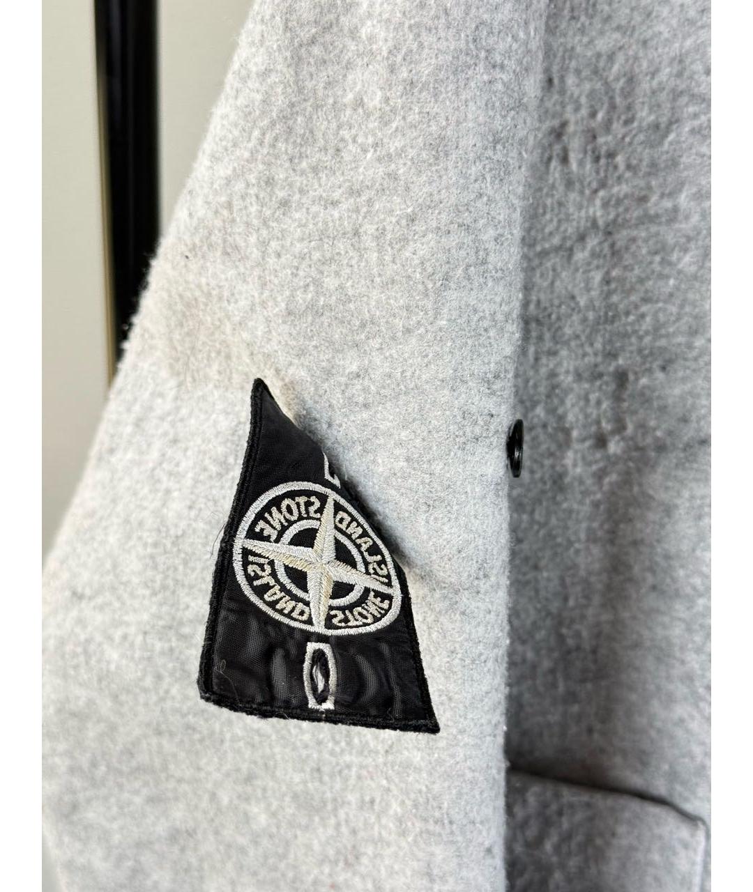 STONE ISLAND Серая полиэстеровая куртка, фото 7