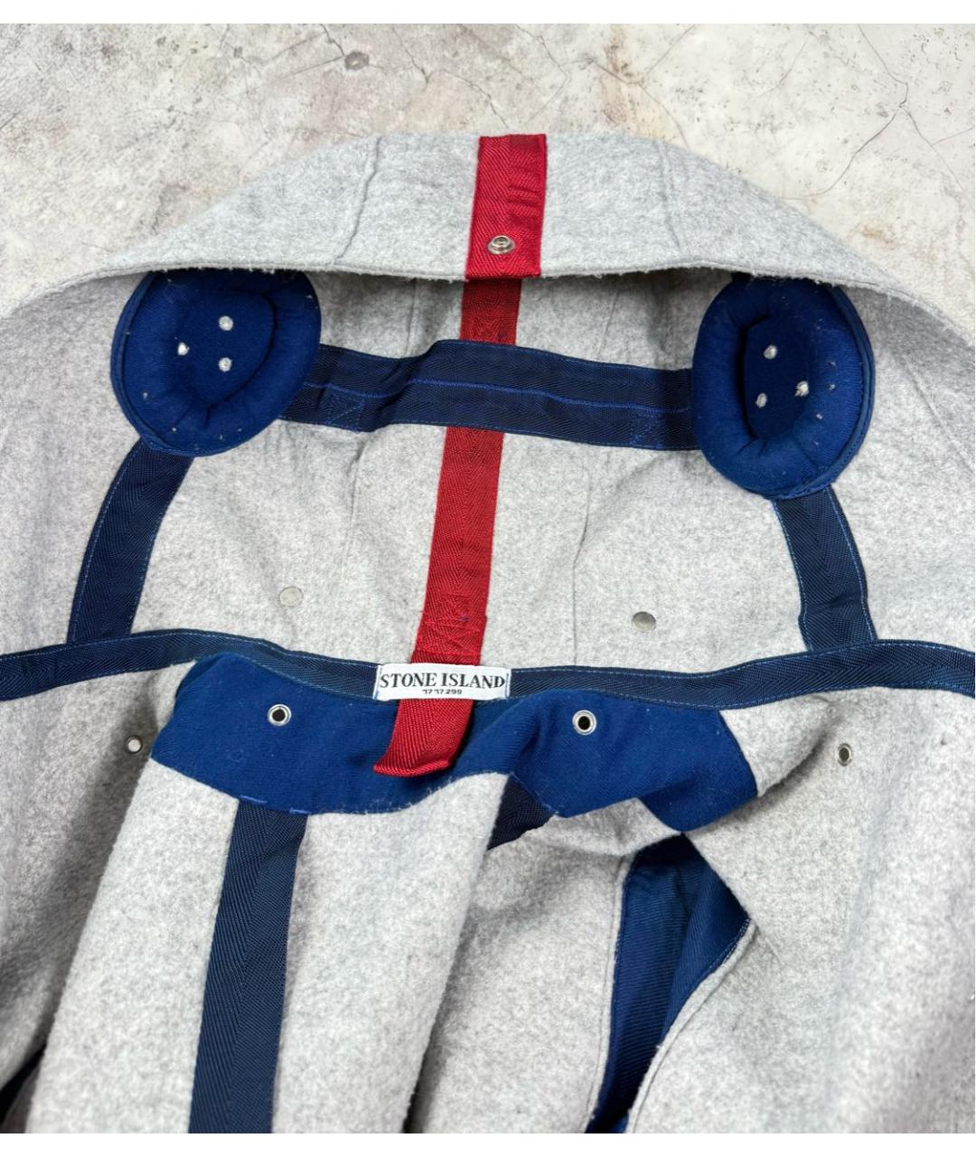 STONE ISLAND Серая полиэстеровая куртка, фото 3