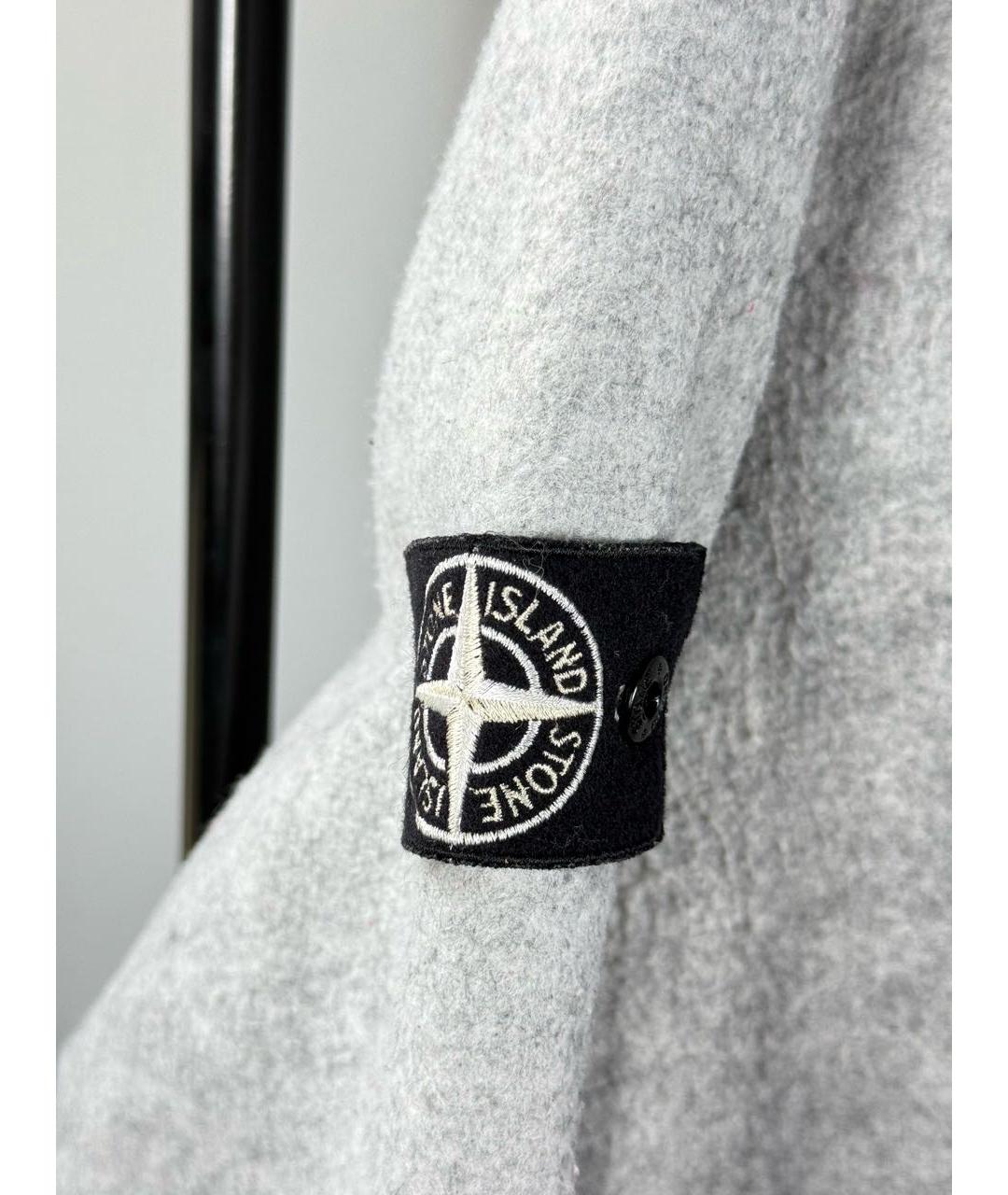 STONE ISLAND Серая полиэстеровая куртка, фото 6