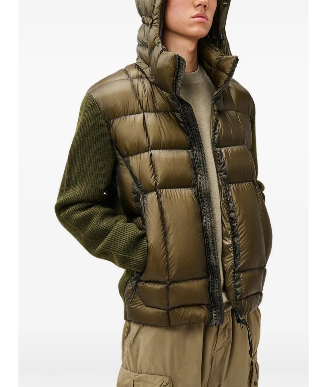 CP COMPANY Зеленый шерстяной кардиган, фото 3