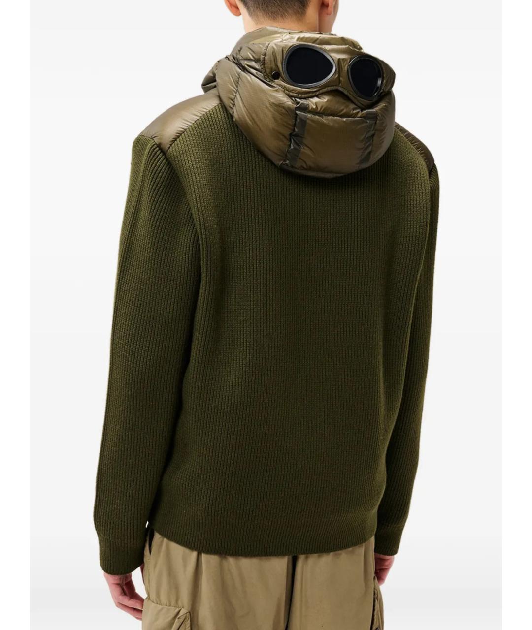 CP COMPANY Зеленый шерстяной кардиган, фото 4