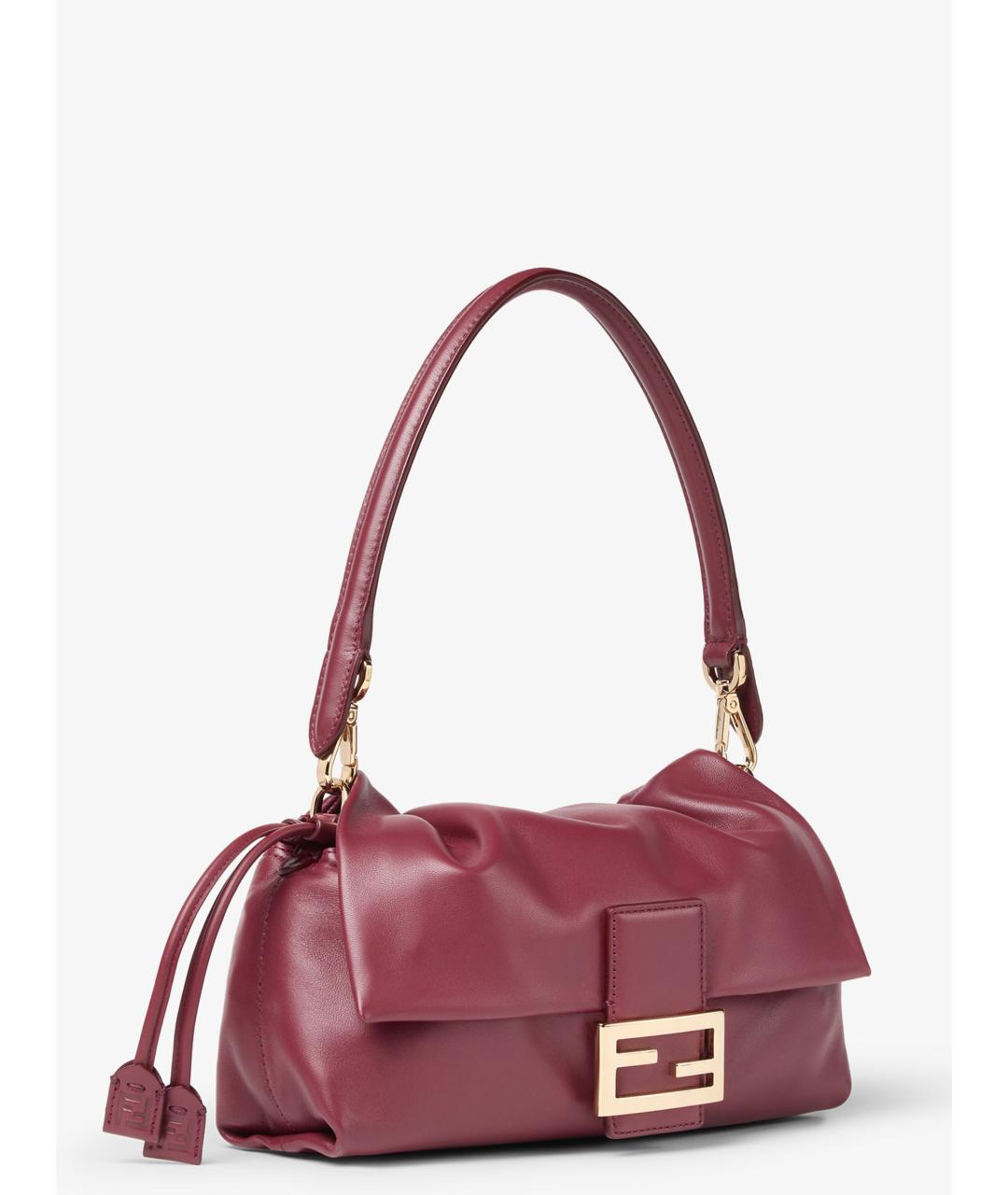 FENDI Красная кожаная сумка через плечо, фото 3