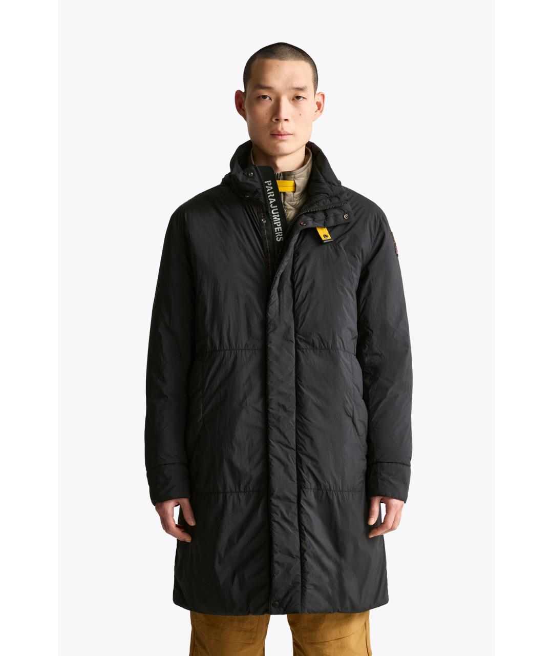 PARAJUMPERS Черное полиамидовое пальто, фото 5