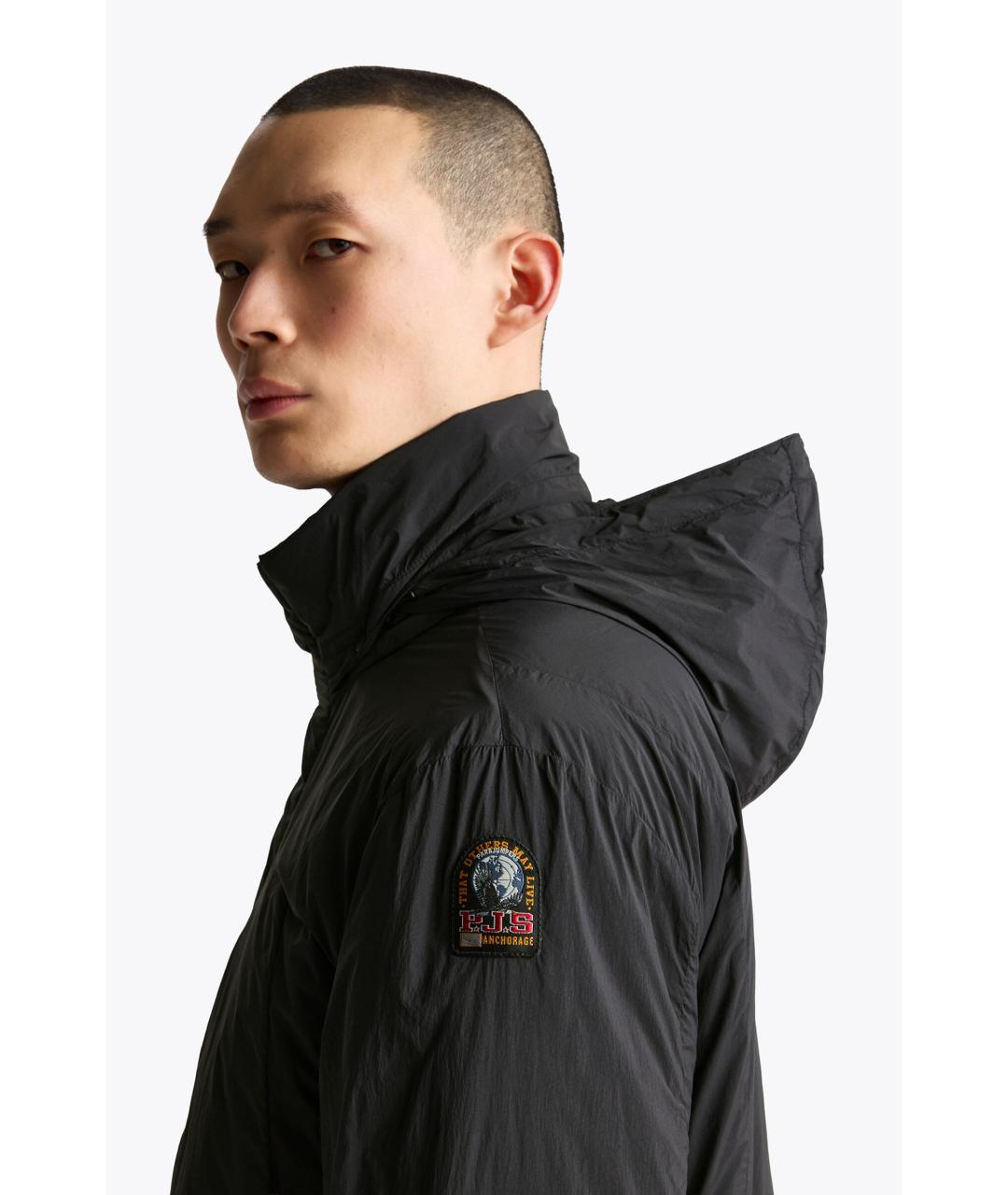 PARAJUMPERS Черное полиамидовое пальто, фото 7