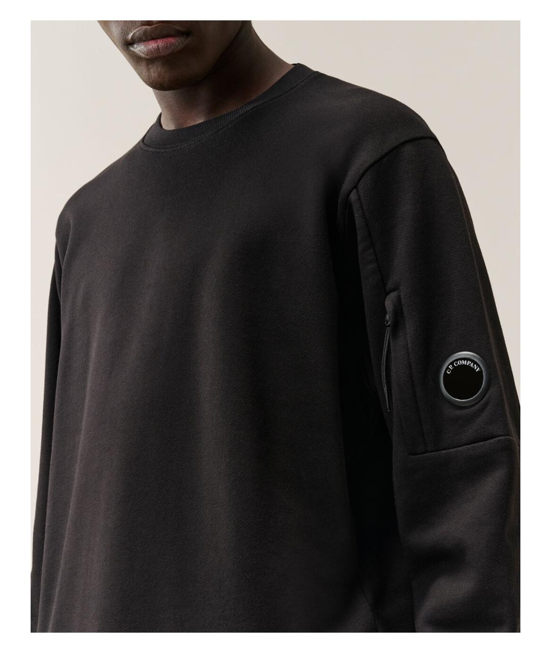 CP COMPANY Черный хлопковый джемпер / свитер, фото 4