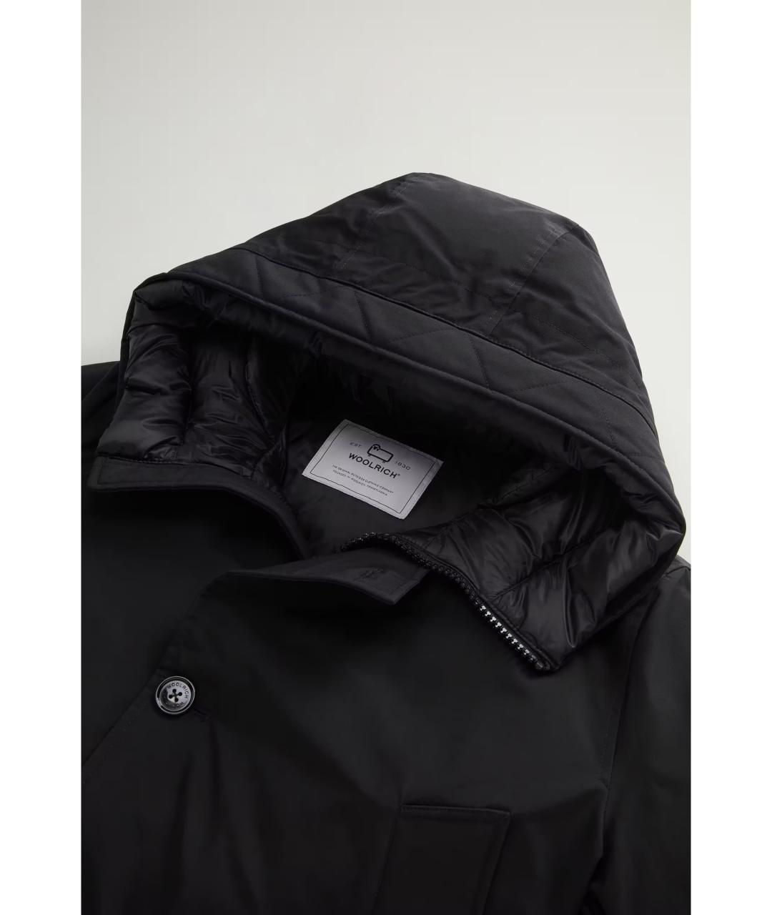 WOOLRICH Черная хлопковая куртка, фото 6